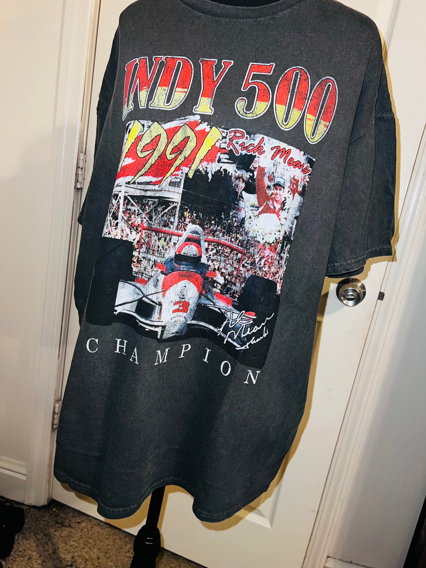 Indy 500 Oversized Distressed Tee