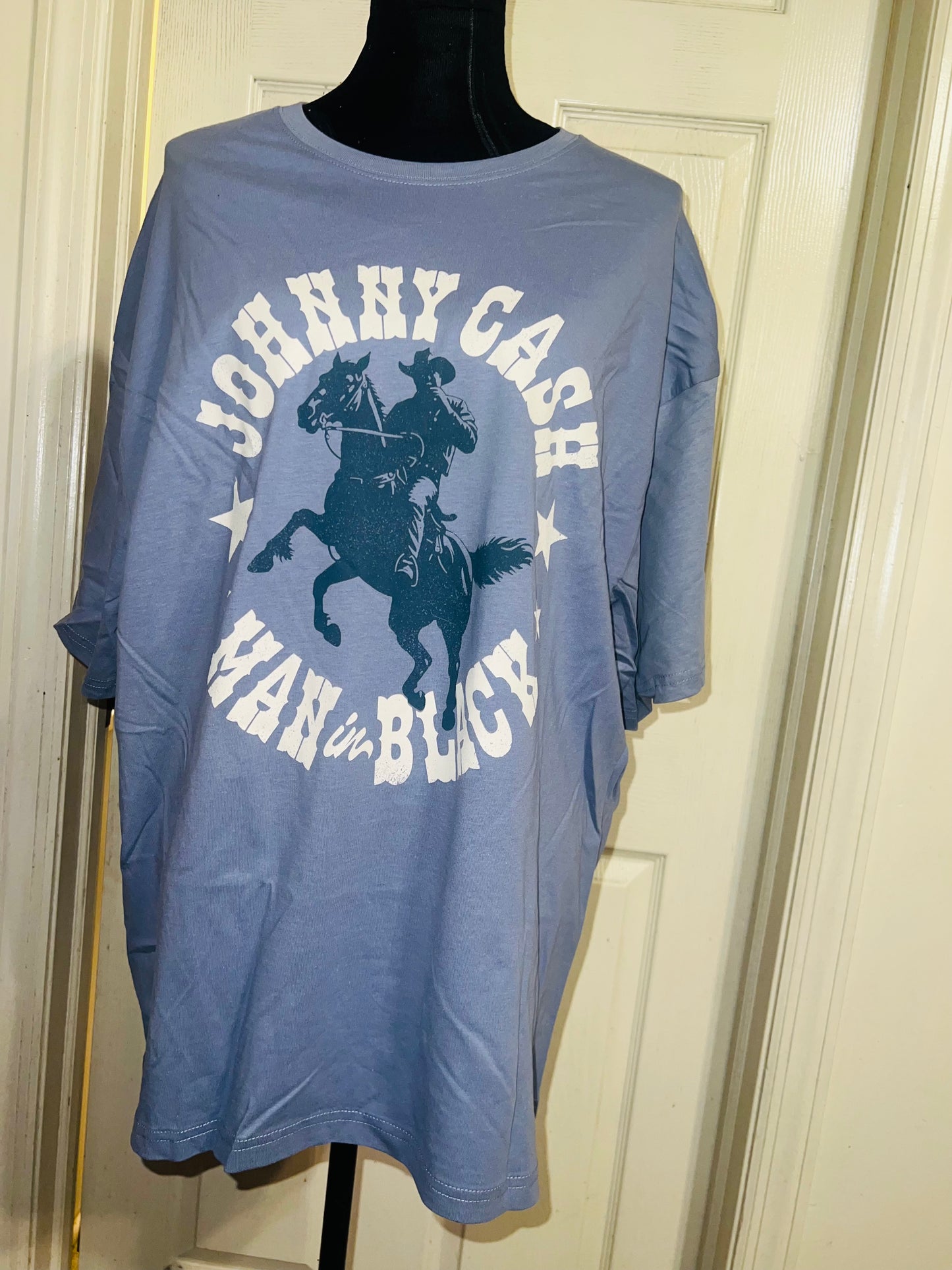 Johnny Cash Oversized Distressed Tee