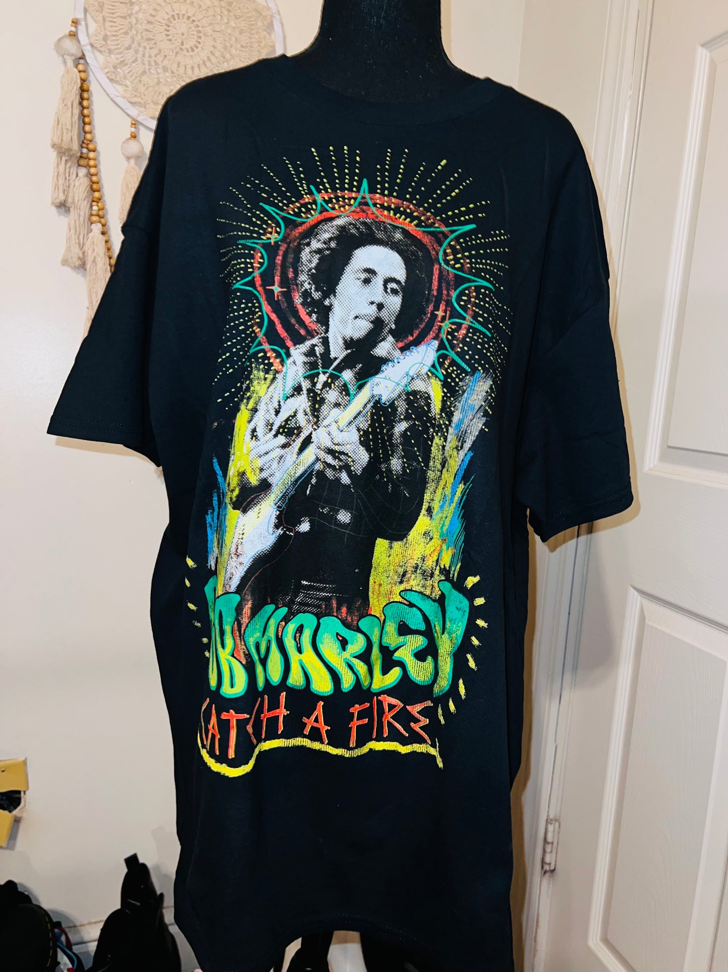 Bob Marley Double Sided Oversized Tee