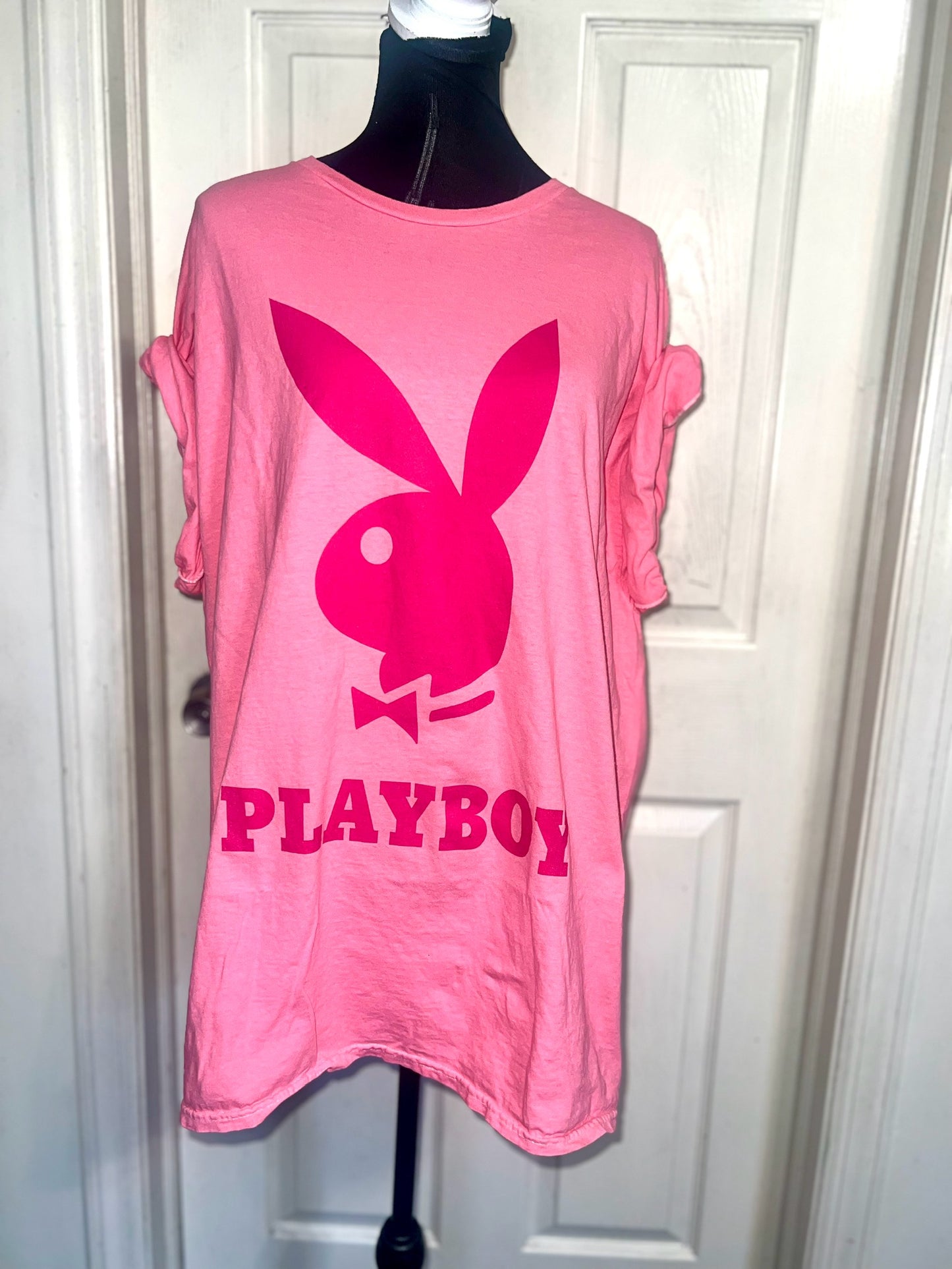 Playboy Oversized Distressed Tee