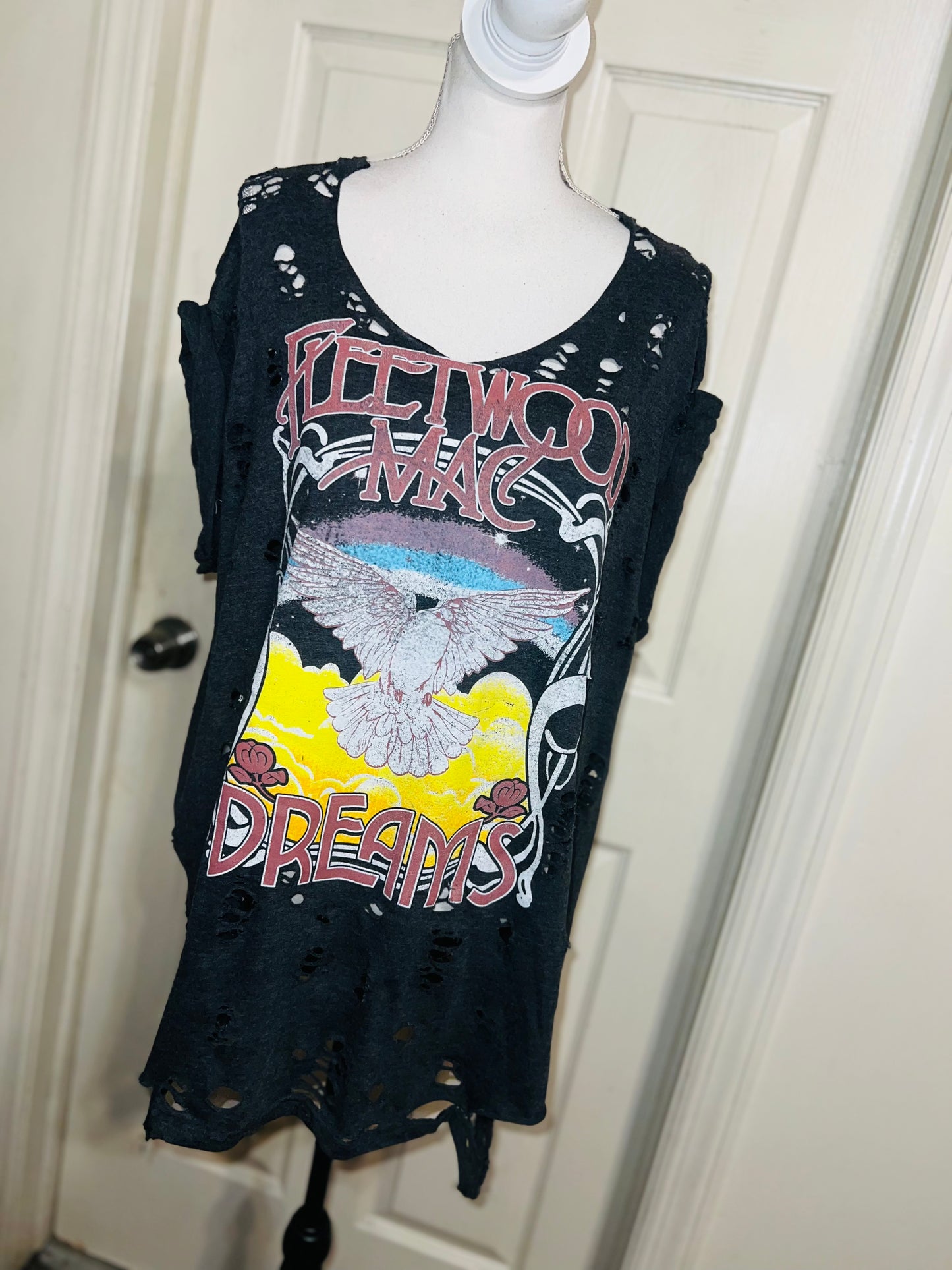 Fleetwood Mac Oversized Distressed Tee