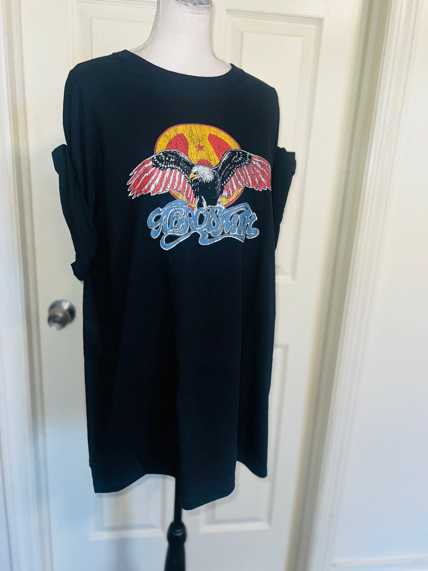Aerosmith Oversized Distressed Tee
