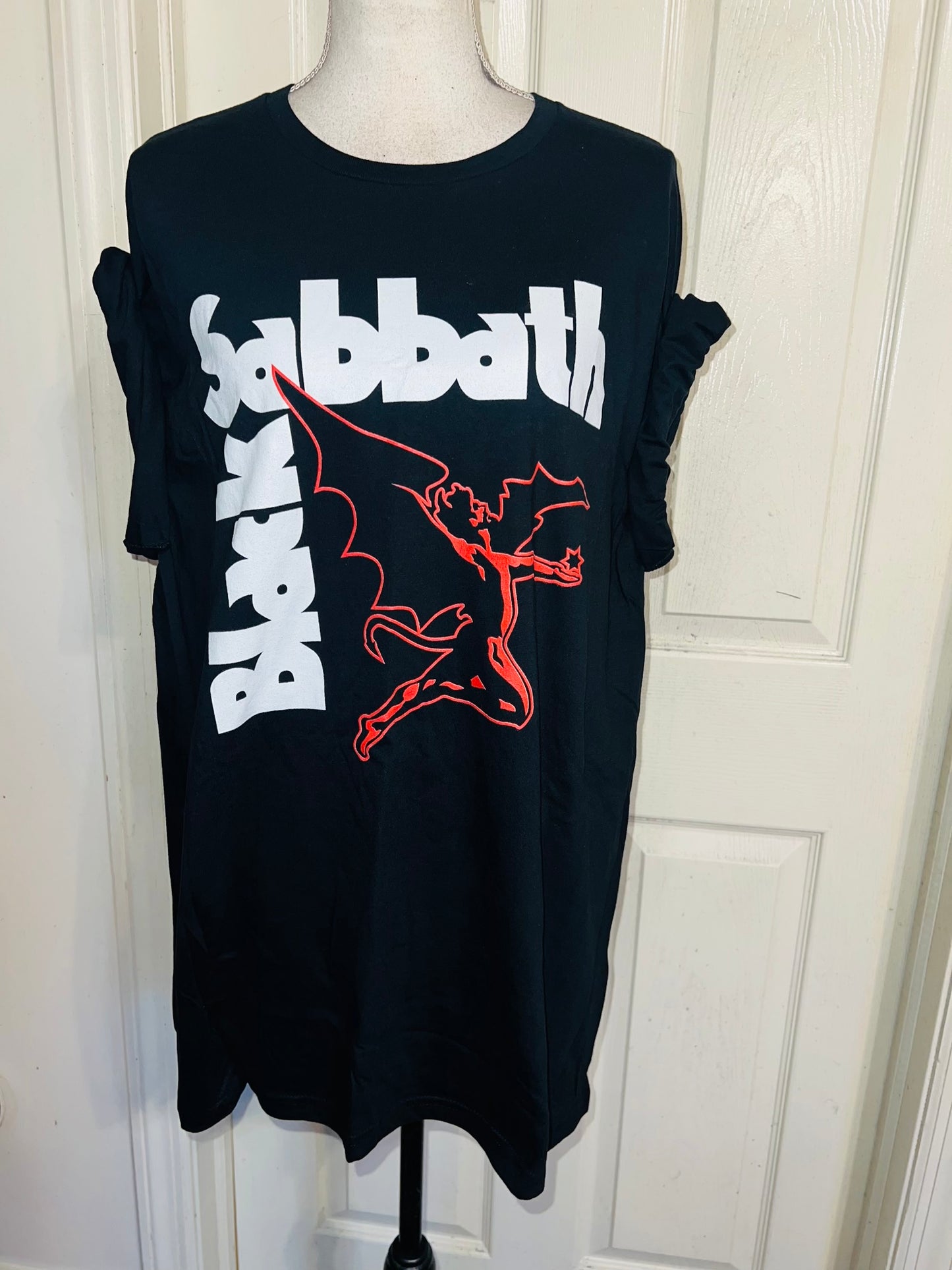 Black Sabbath Oversized Distressed Tee