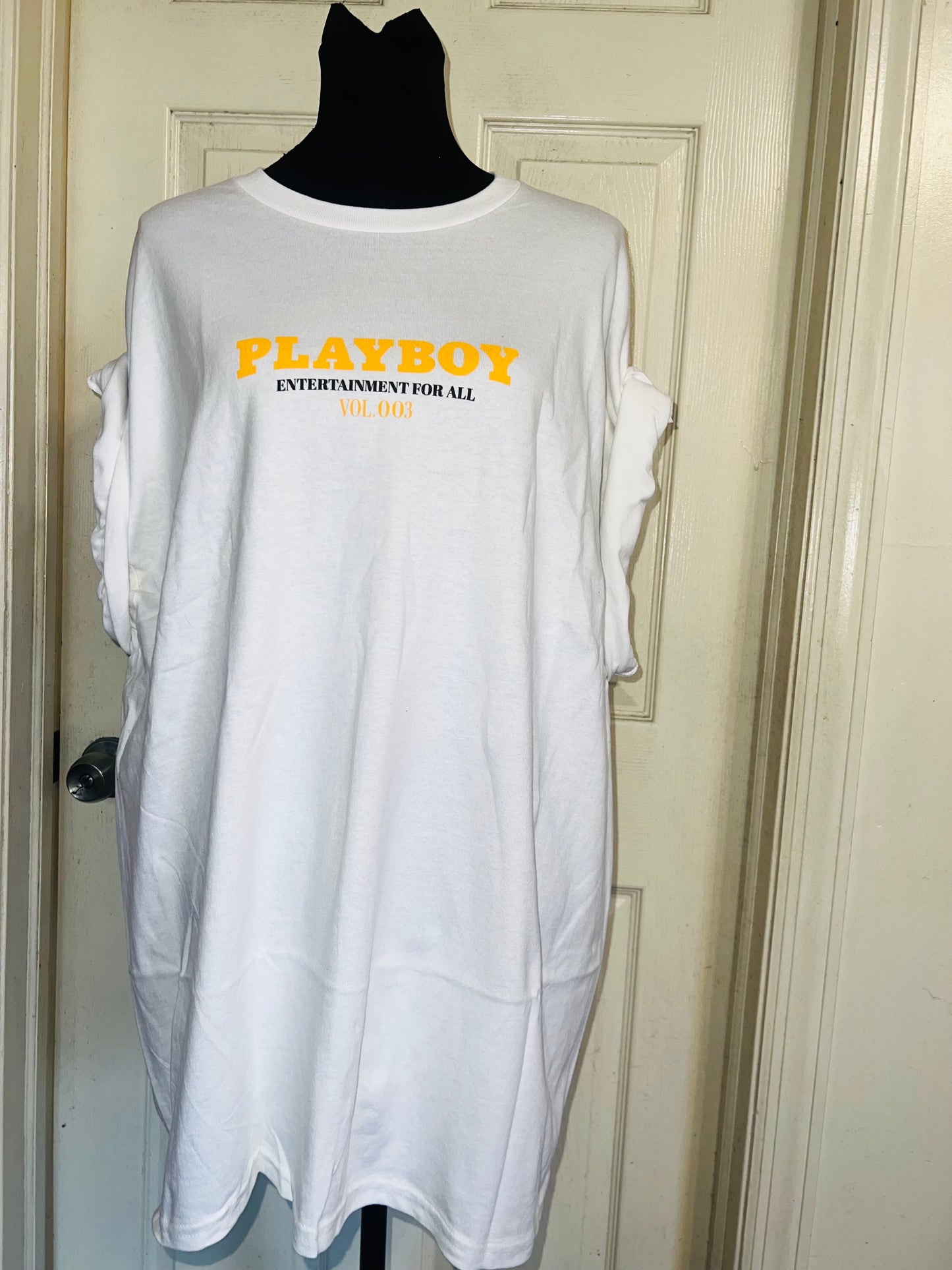 Playboy Double Sided Oversized Distressed Tee