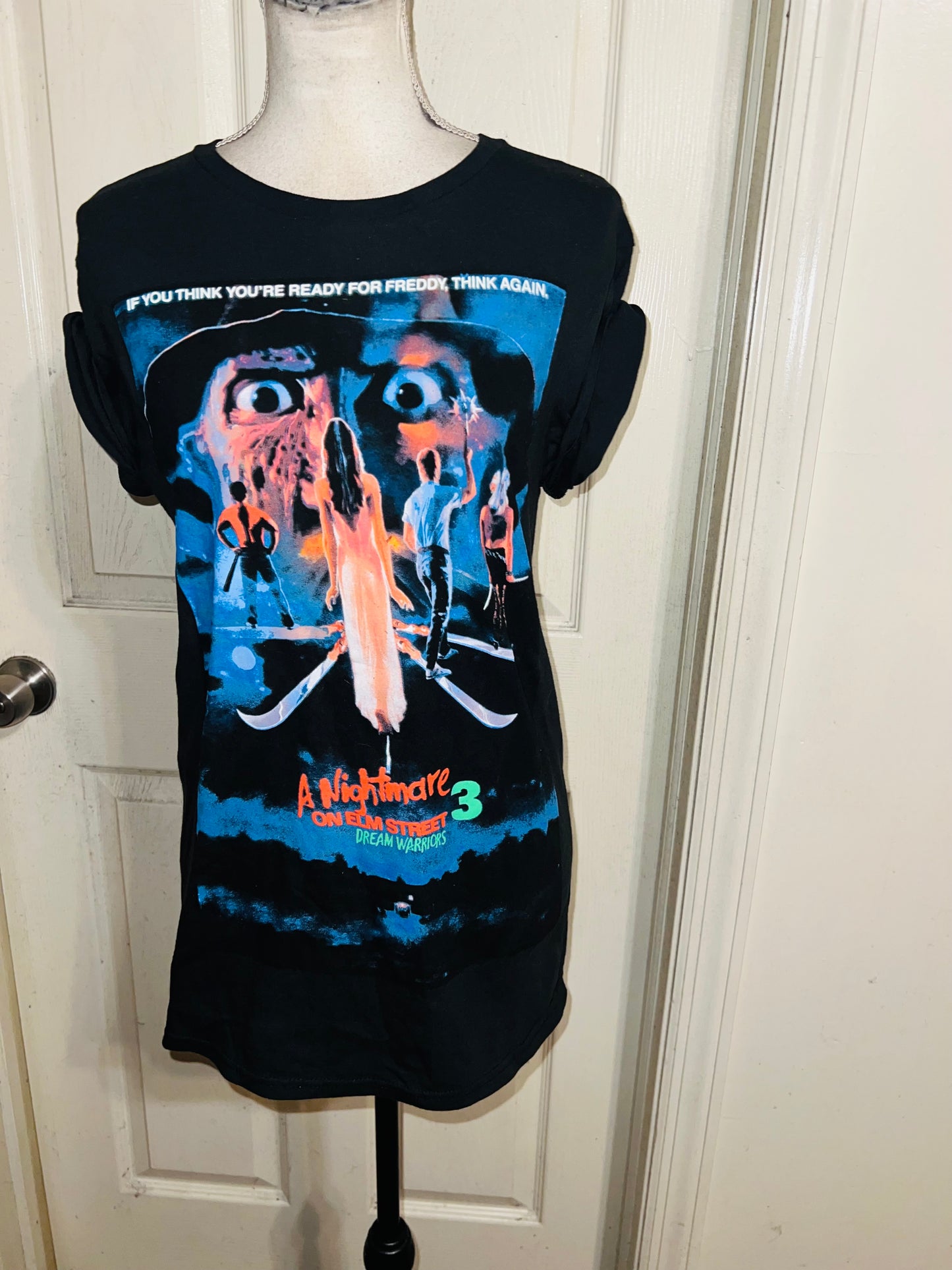 Nightmare On Elm Street Oversized Vintage Distressed Tee