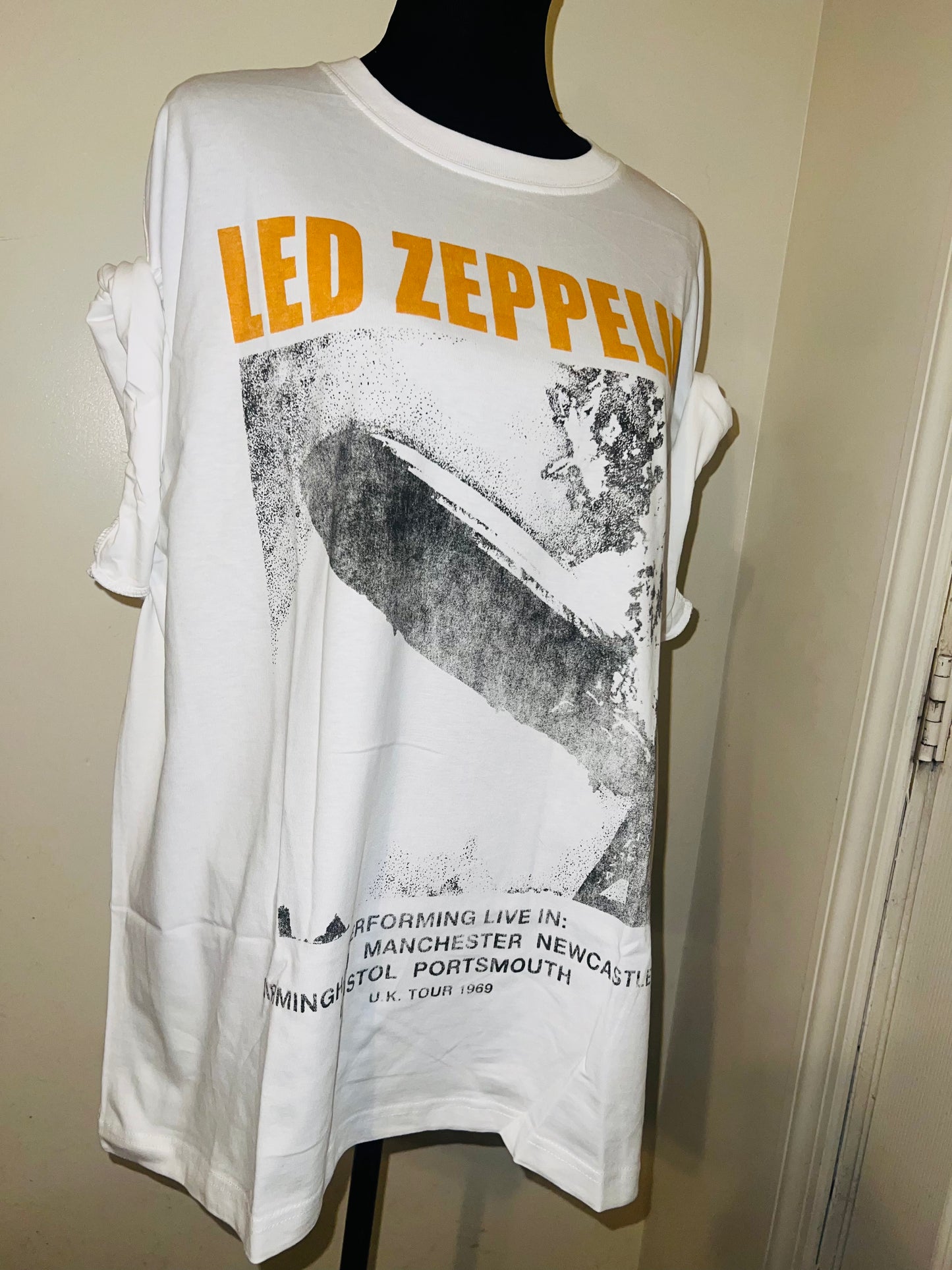 Led Zeppelin Oversized Distressed Tee