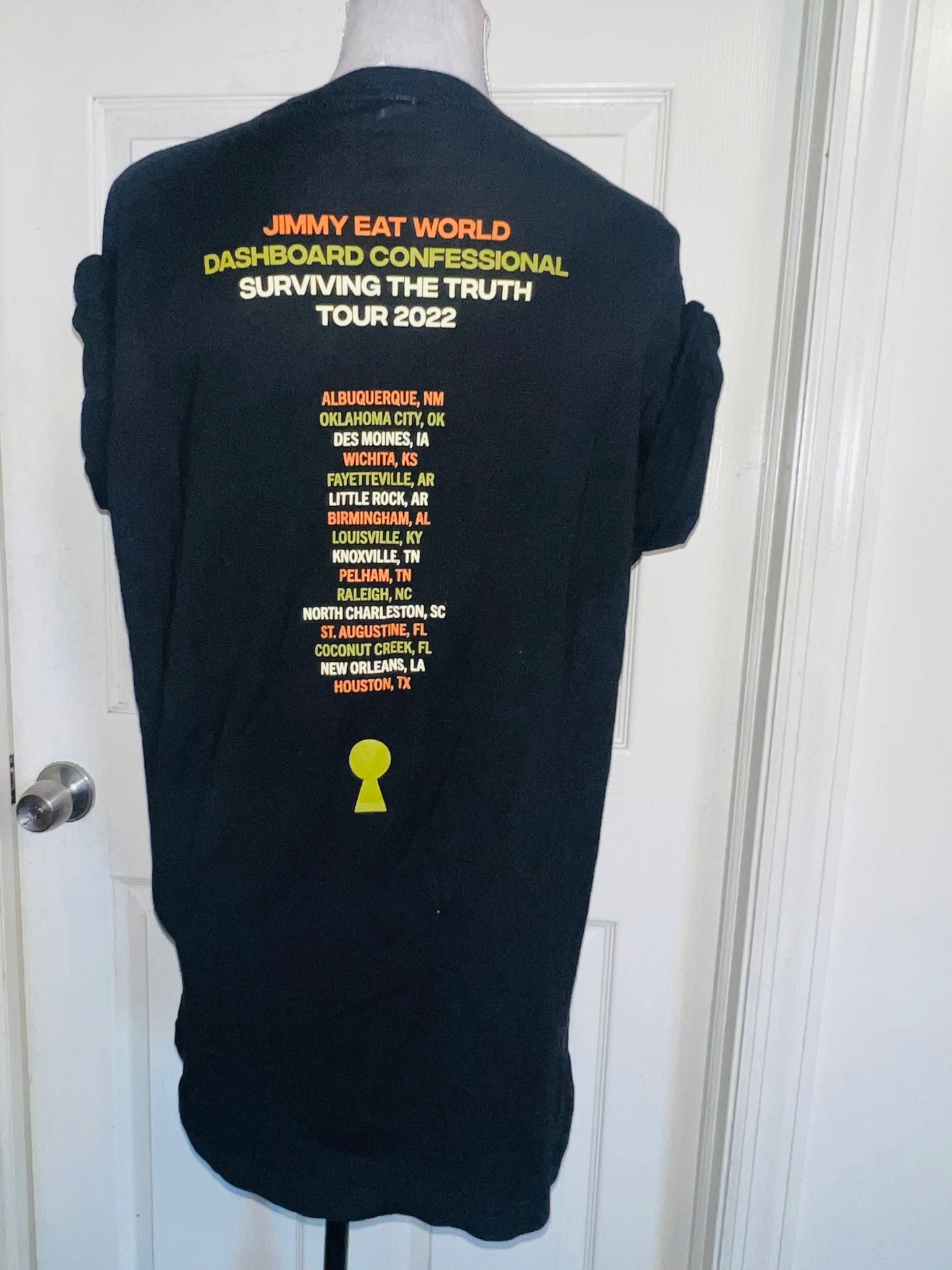 Dashboard Confessional / Jimmy Eat World Double Sided Distressed Tee