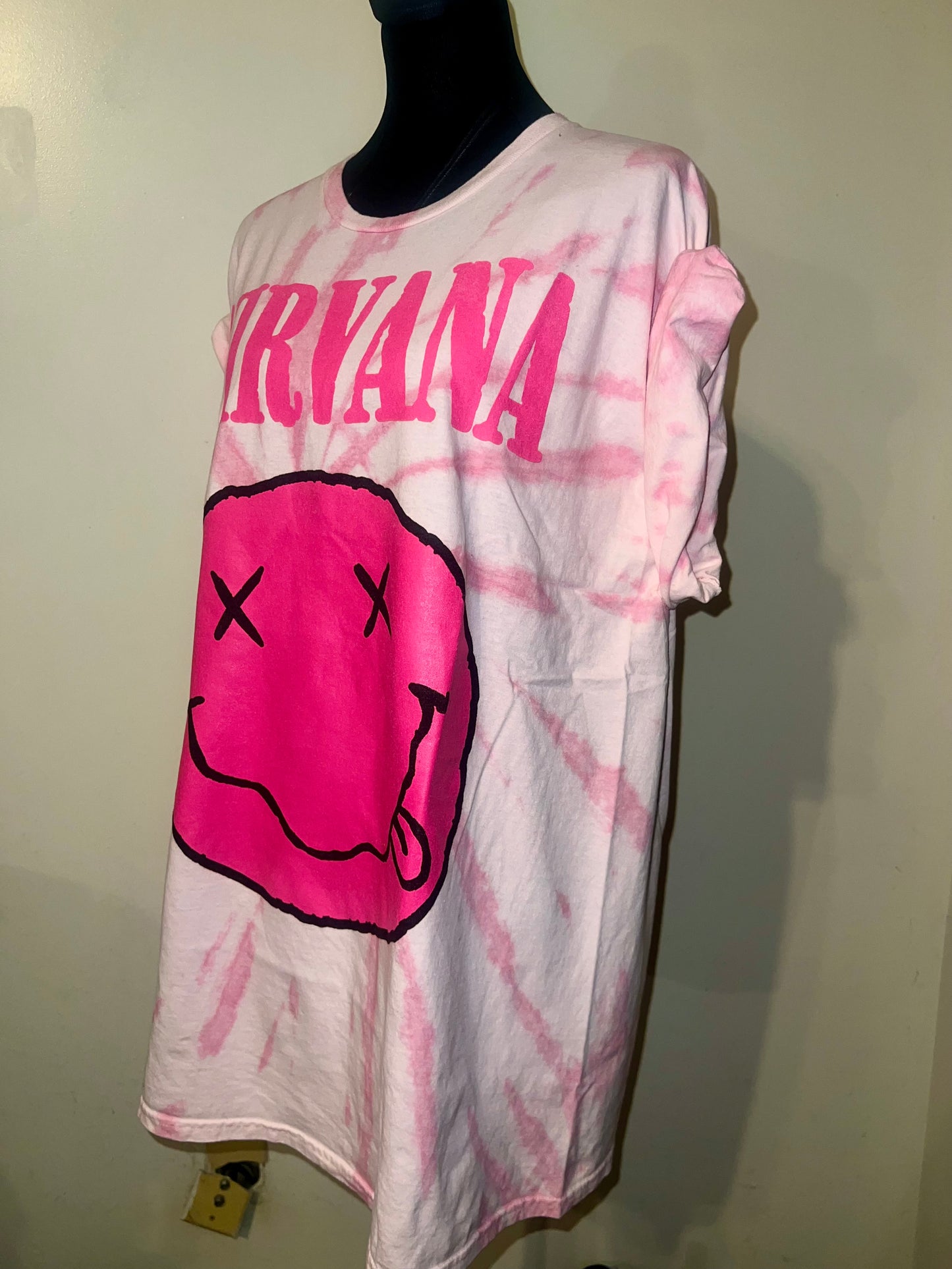 Nirvana Oversized Distressed Tee
