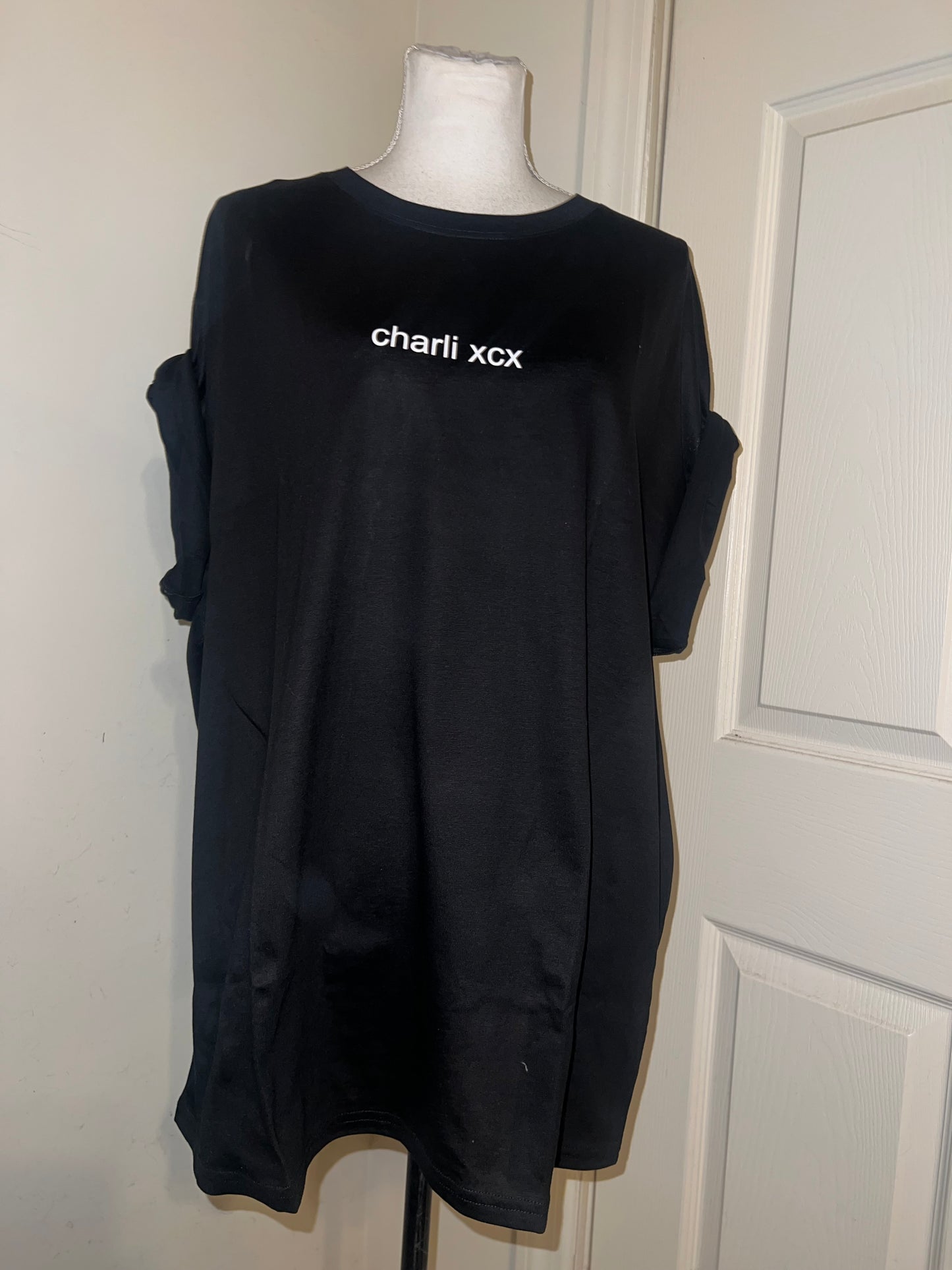 Charli XCX Double Sided Oversized Distressed Tee
