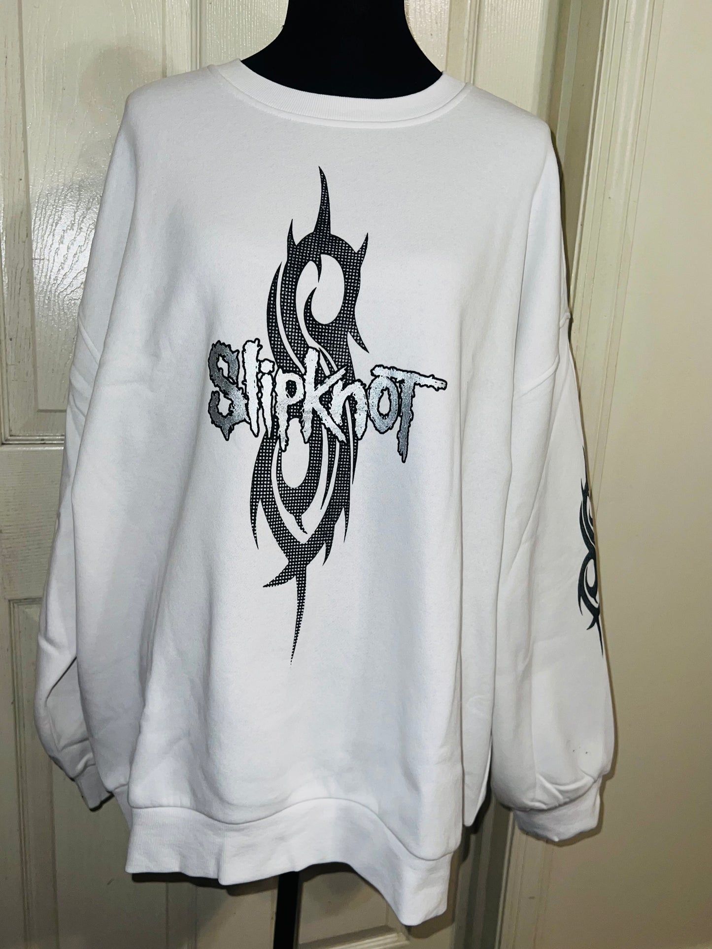 Slipknot Oversized Distressed Sweatshirt