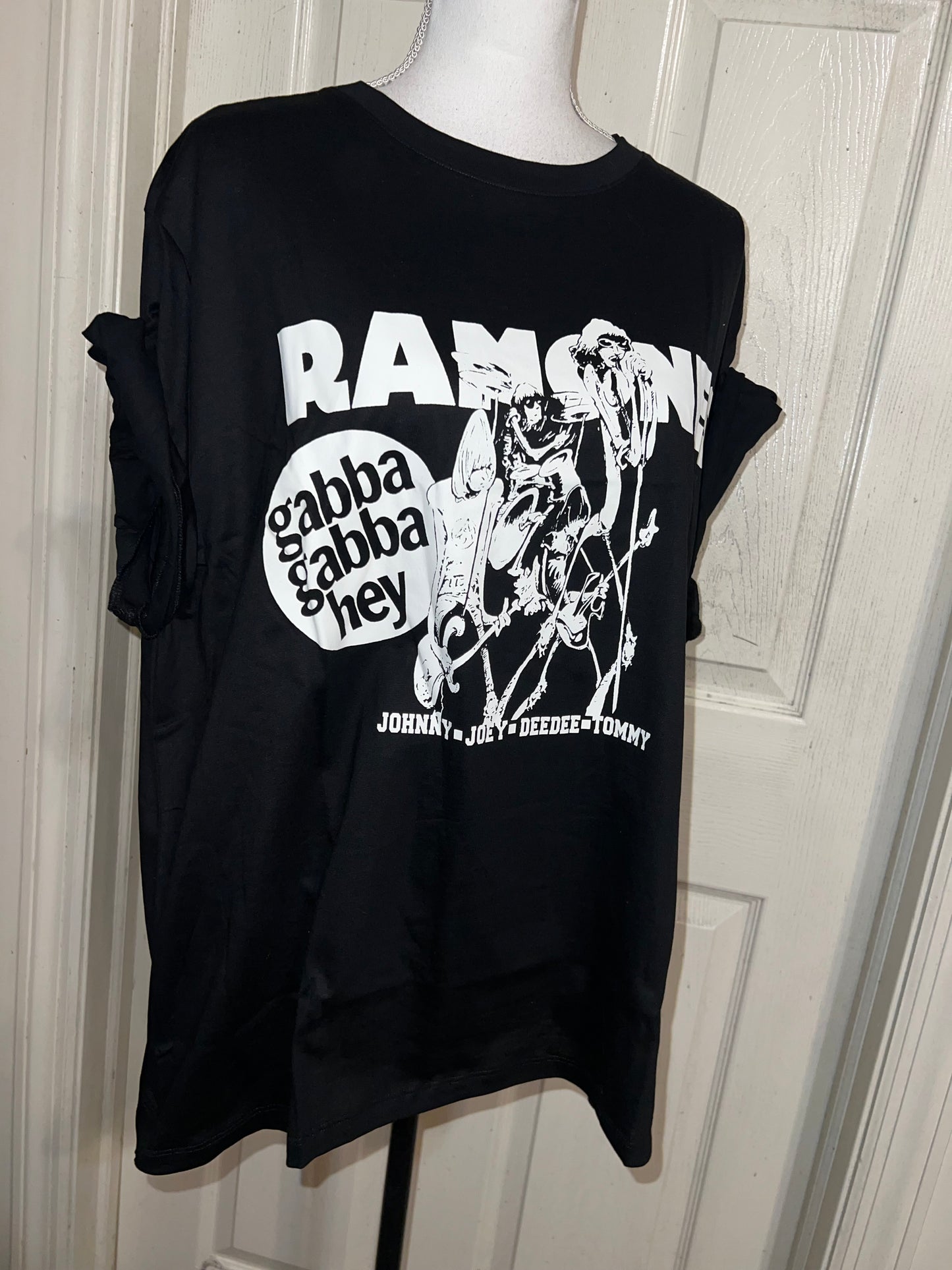 Ramones Oversized Distressed Tee