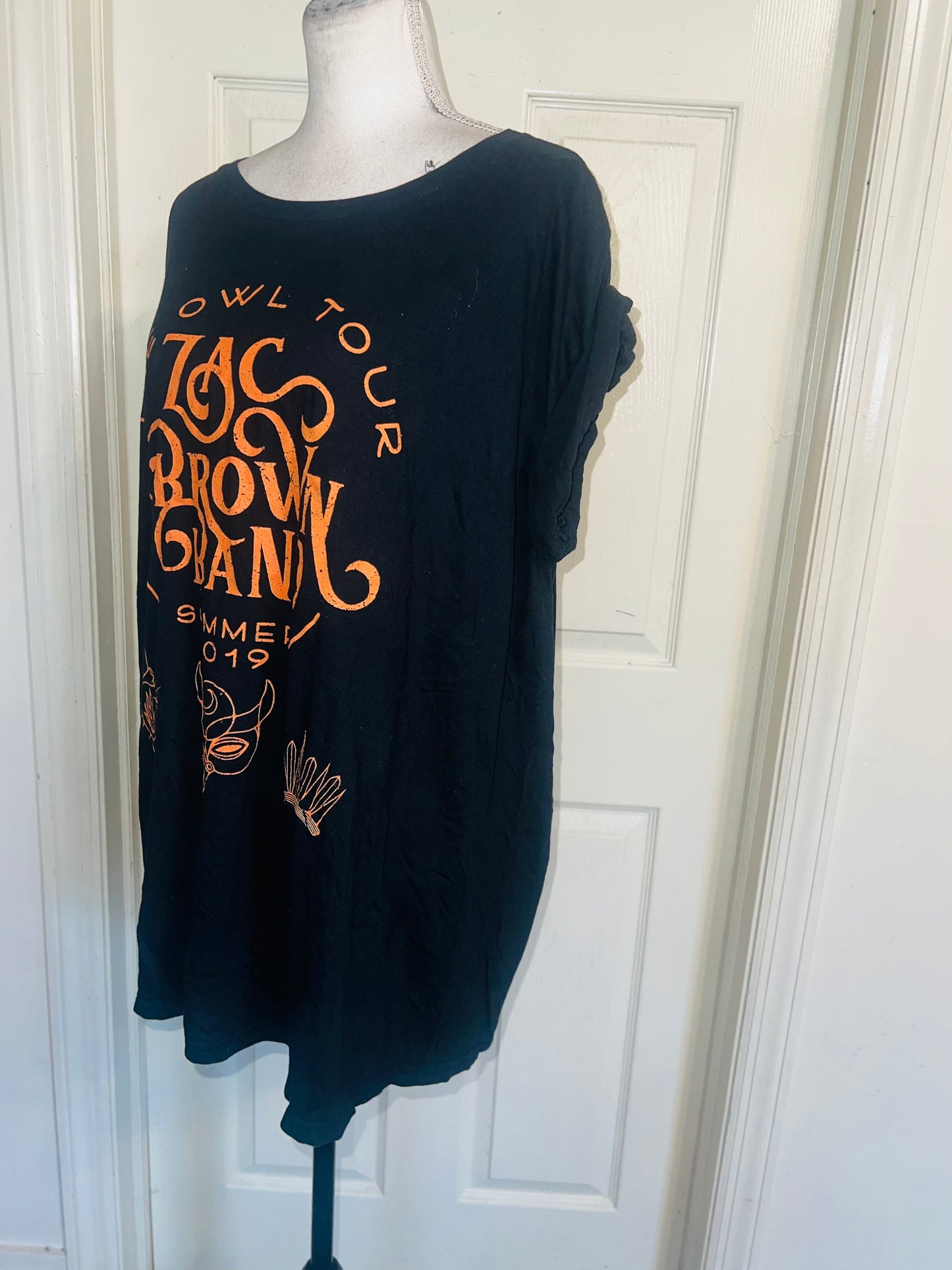 Zac Brown Band Double Sides Oversized Distressed Tee