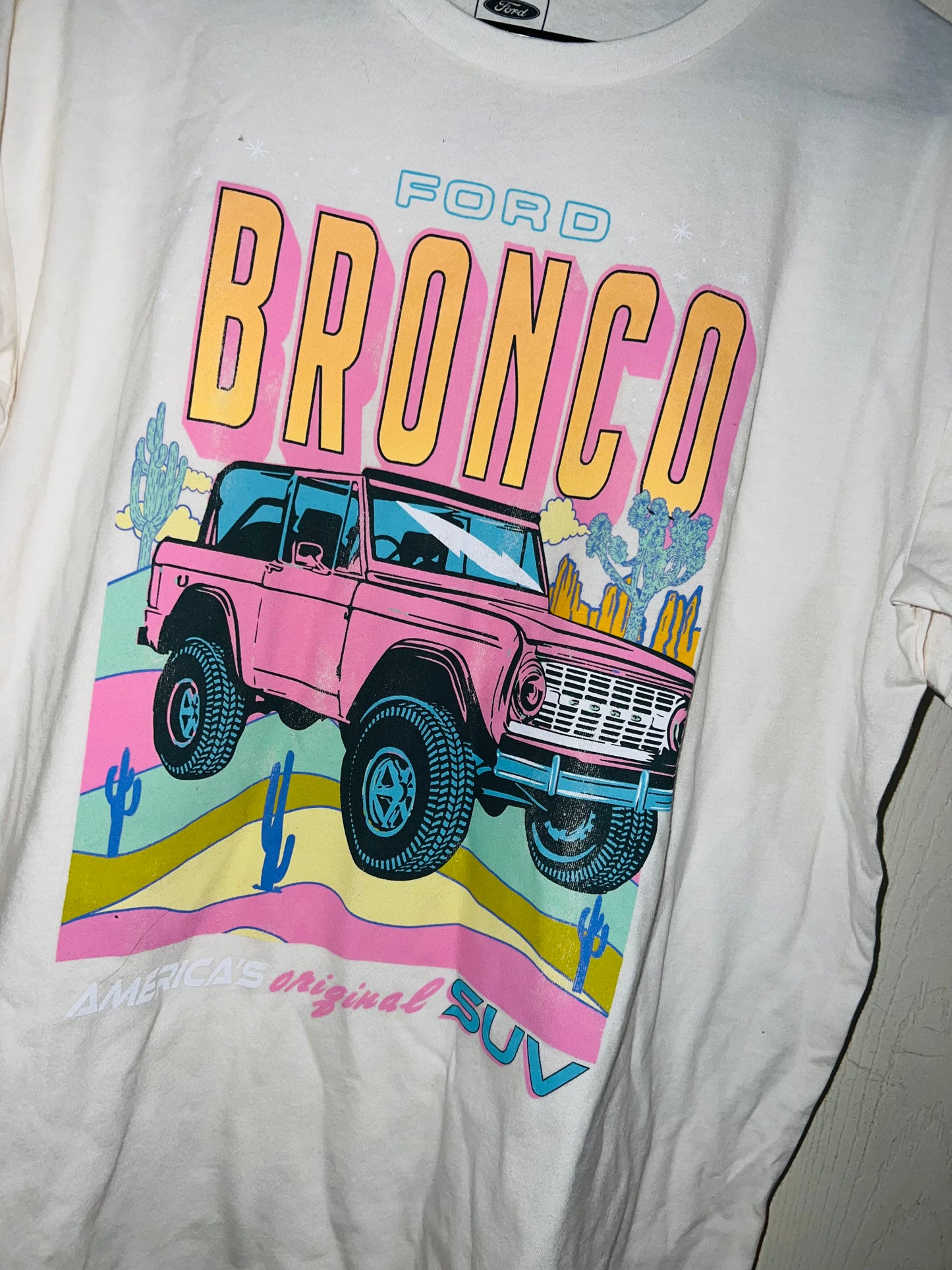 Ford Bronco Oversized Distressed Tee