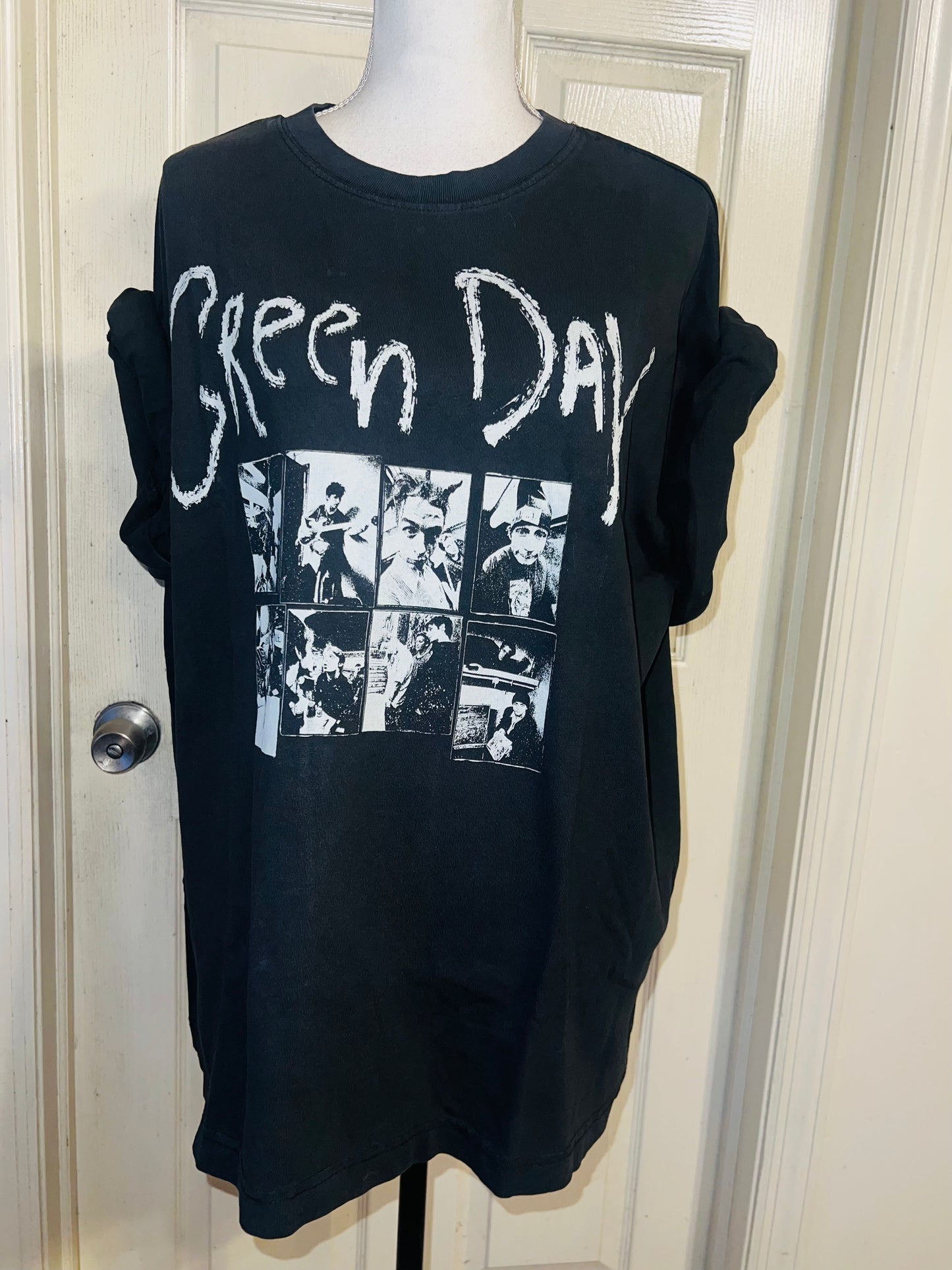 Green Day Oversized Distressed Tee