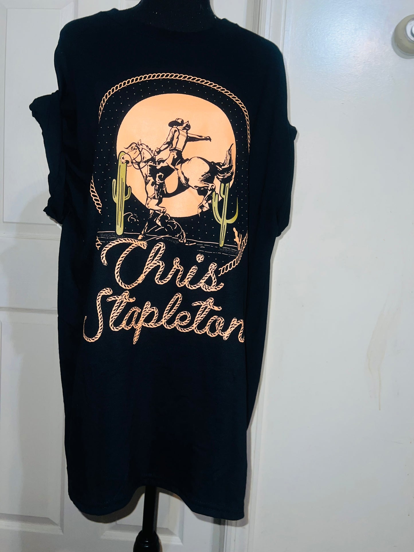 Chris Stapleton Oversized Distressed Tee