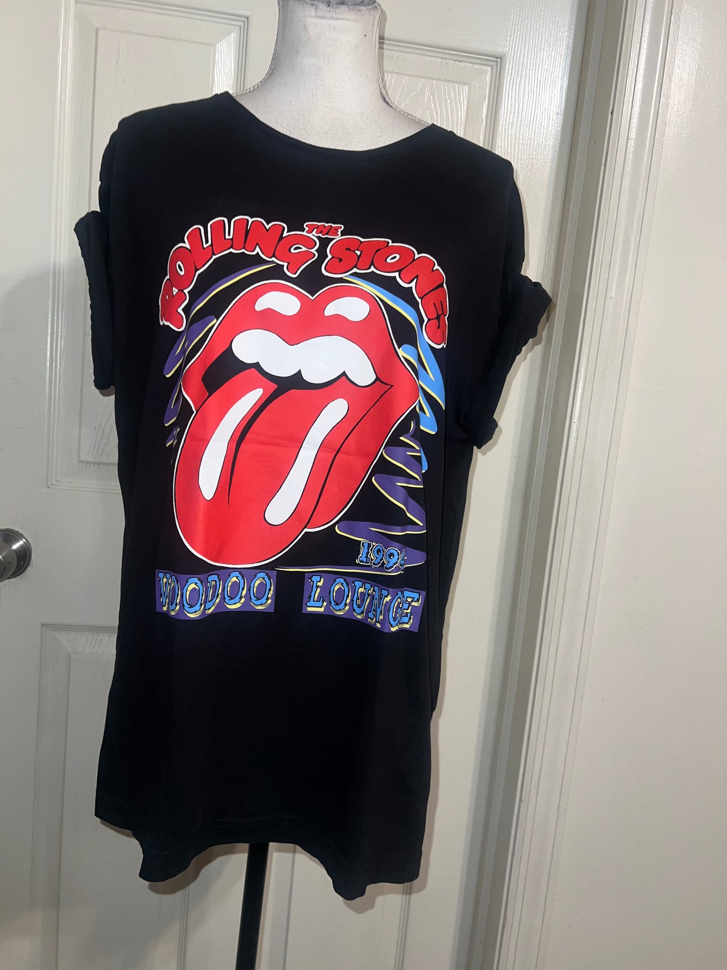 The Rolling Stones Double Sided Oversized Distressed Tee