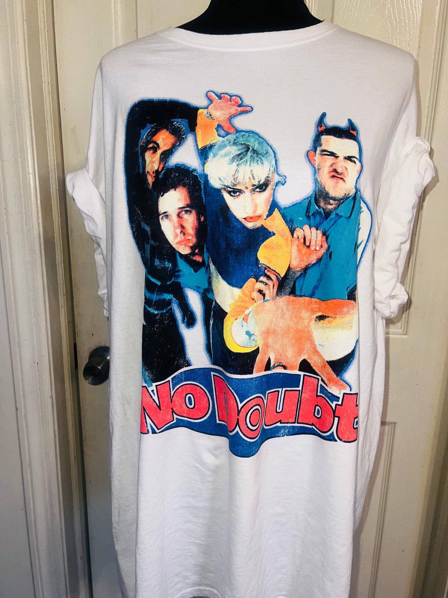 No Doubt Oversized Distressed Tee