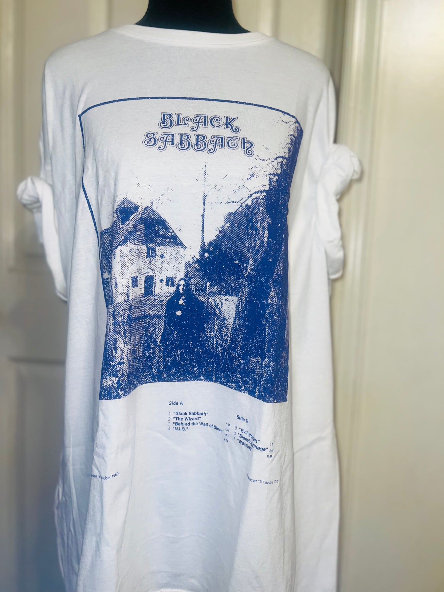 Black Sabbath Oversized Distressed Tee