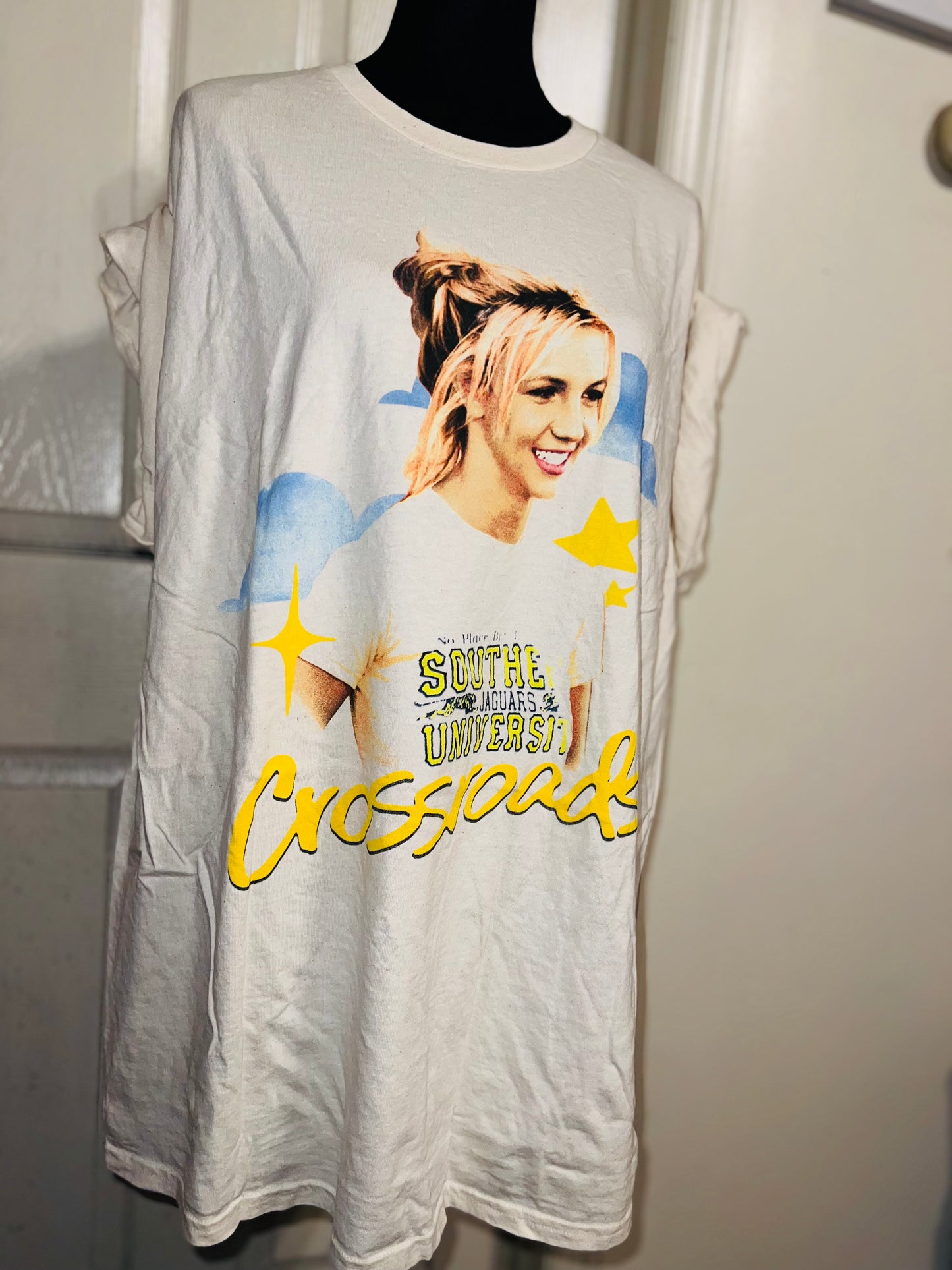 Crossroads Britney Oversized Distressed Tee