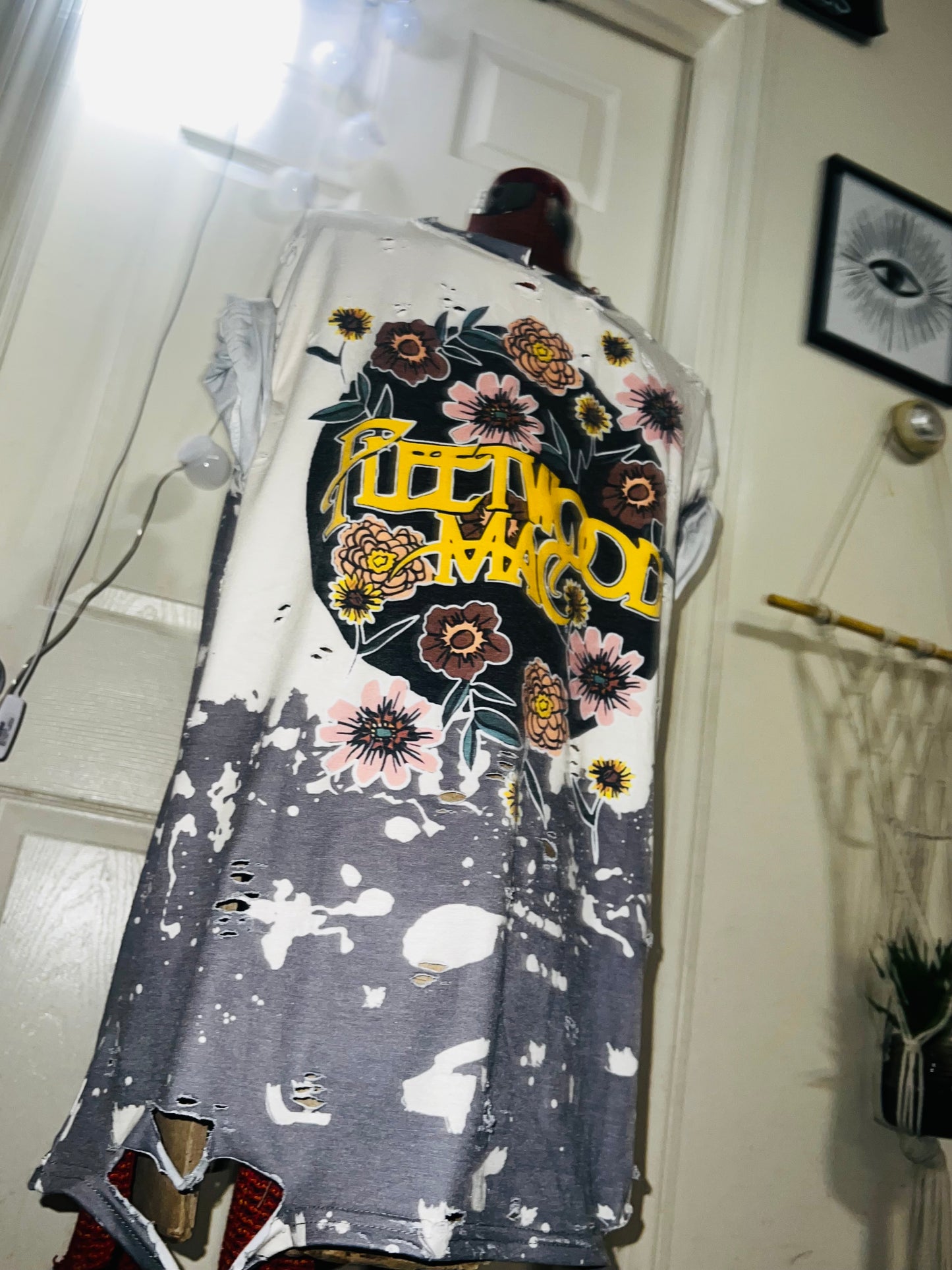 Fleetwood Mac Floral Distressed Tee