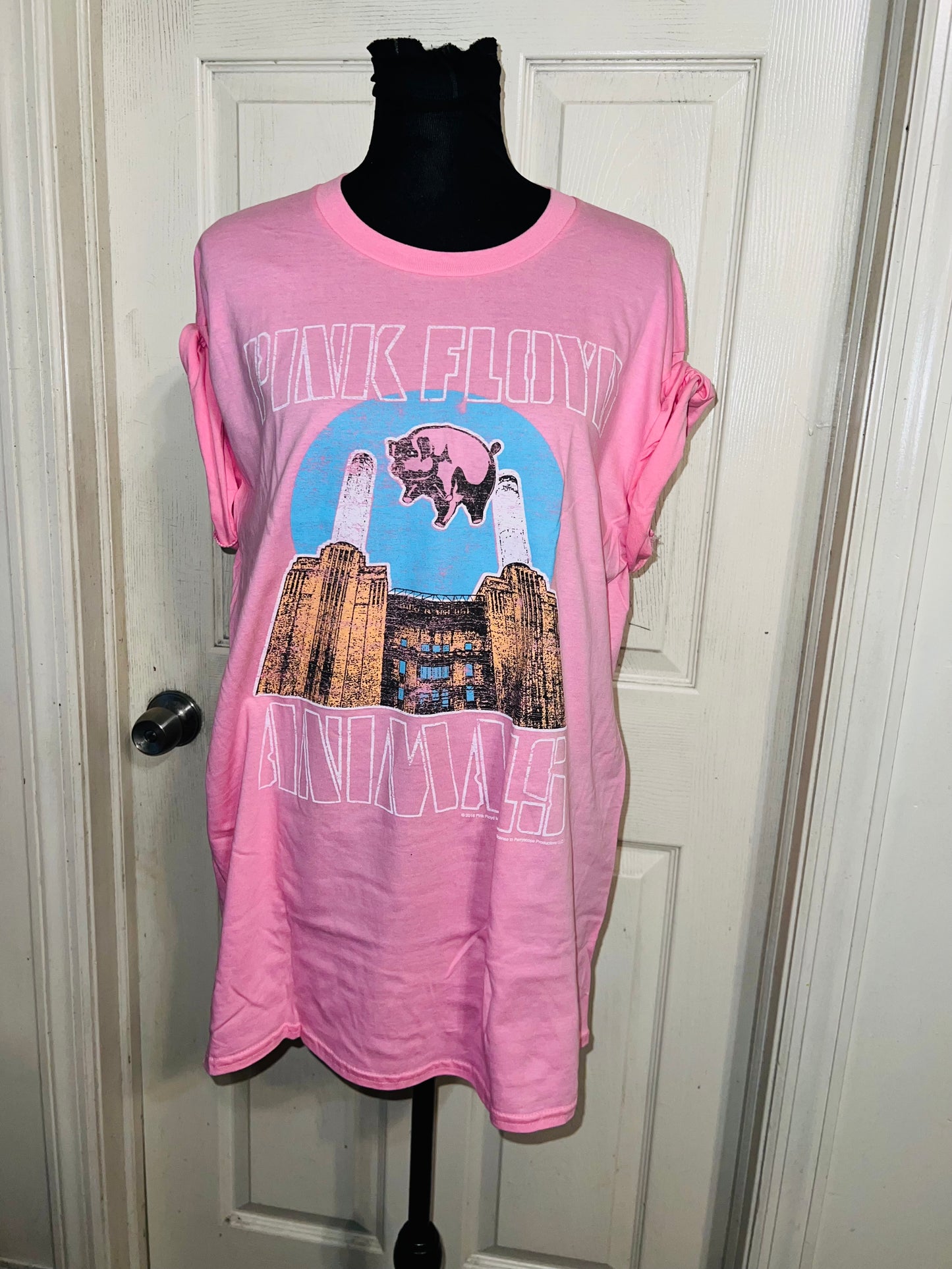 Pink Floyd Oversized Distressed Tee