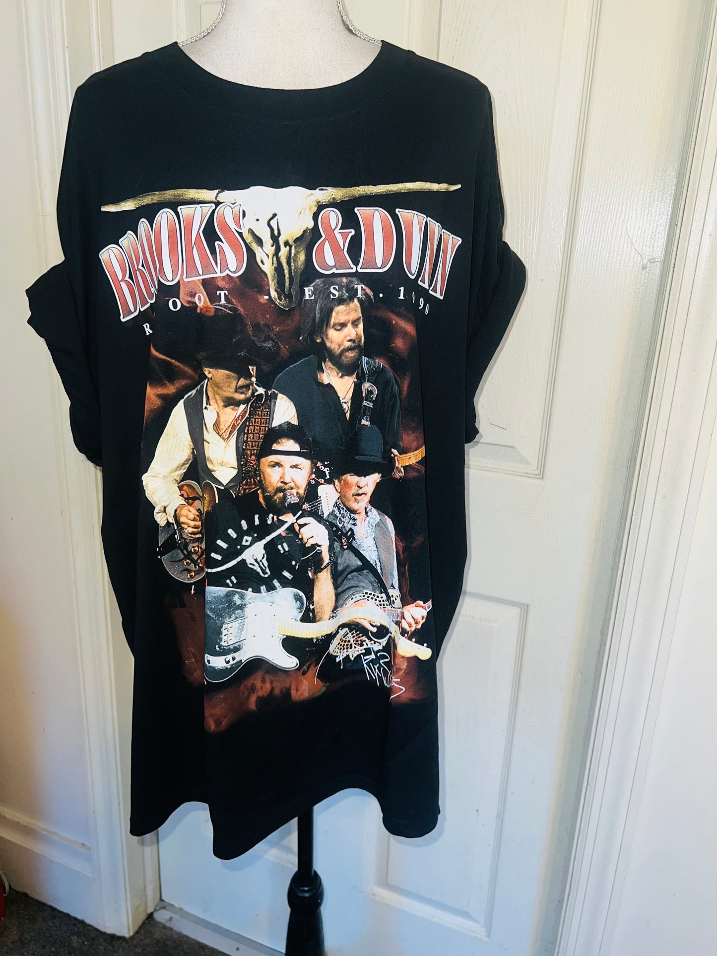 Brooks & Dunn Oversized Distressed Tee