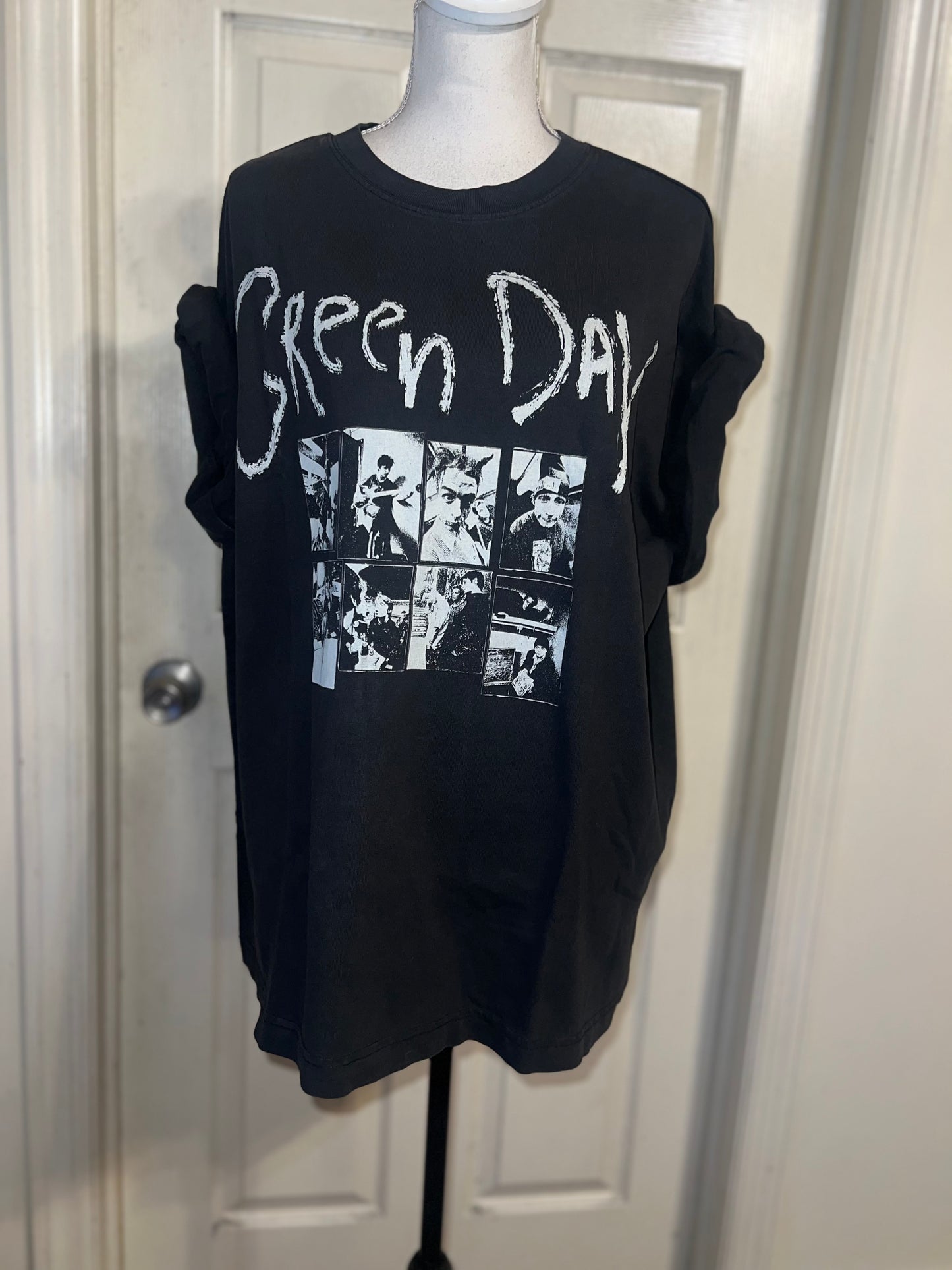 Green Day Oversized Distressed Tee