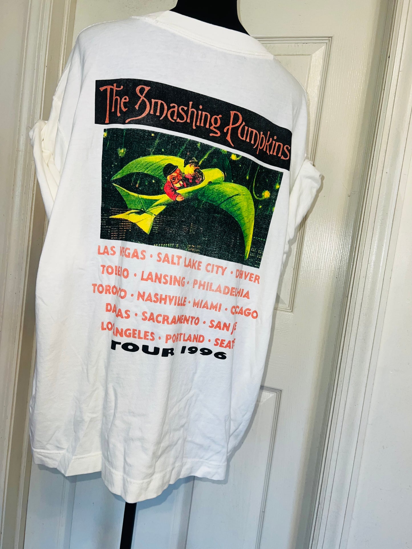 The Smashing Pumpkins Double Sided Oversized Distressed Tee