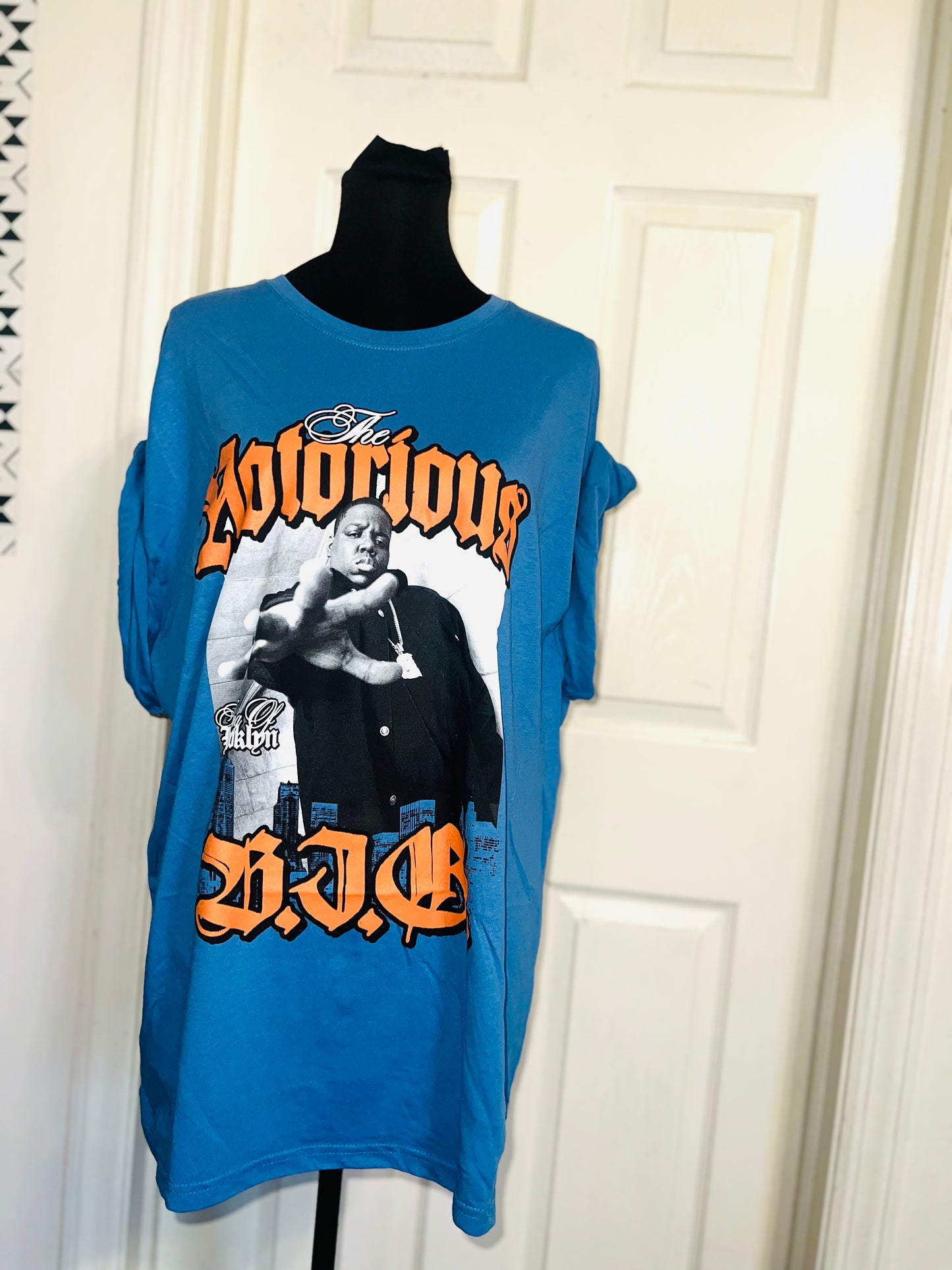 Notorious BIG Oversized Distressed Tee