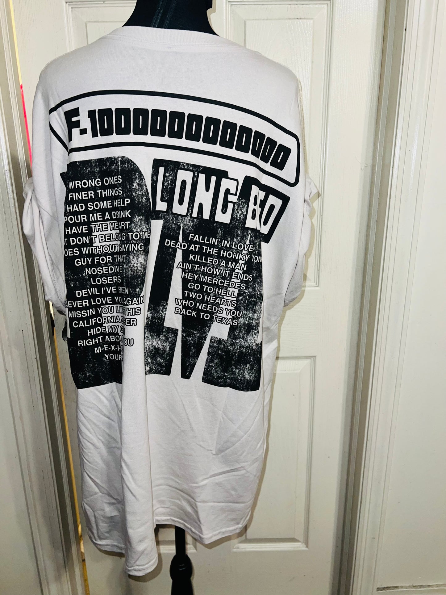 Post Malone Double Sided Oversized Distressed Tee