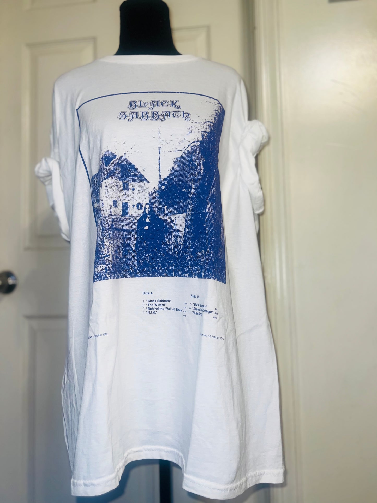 Black Sabbath Oversized Distressed Tee