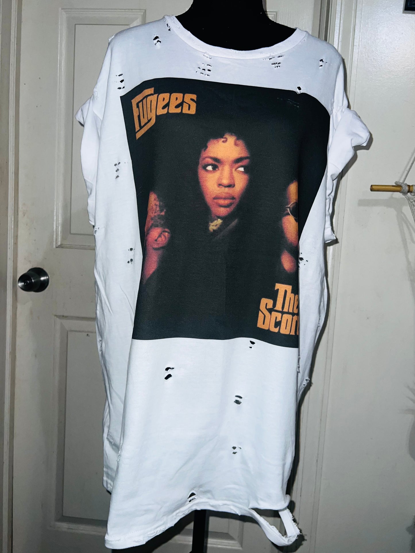 Fugees Oversized Distressed Tee