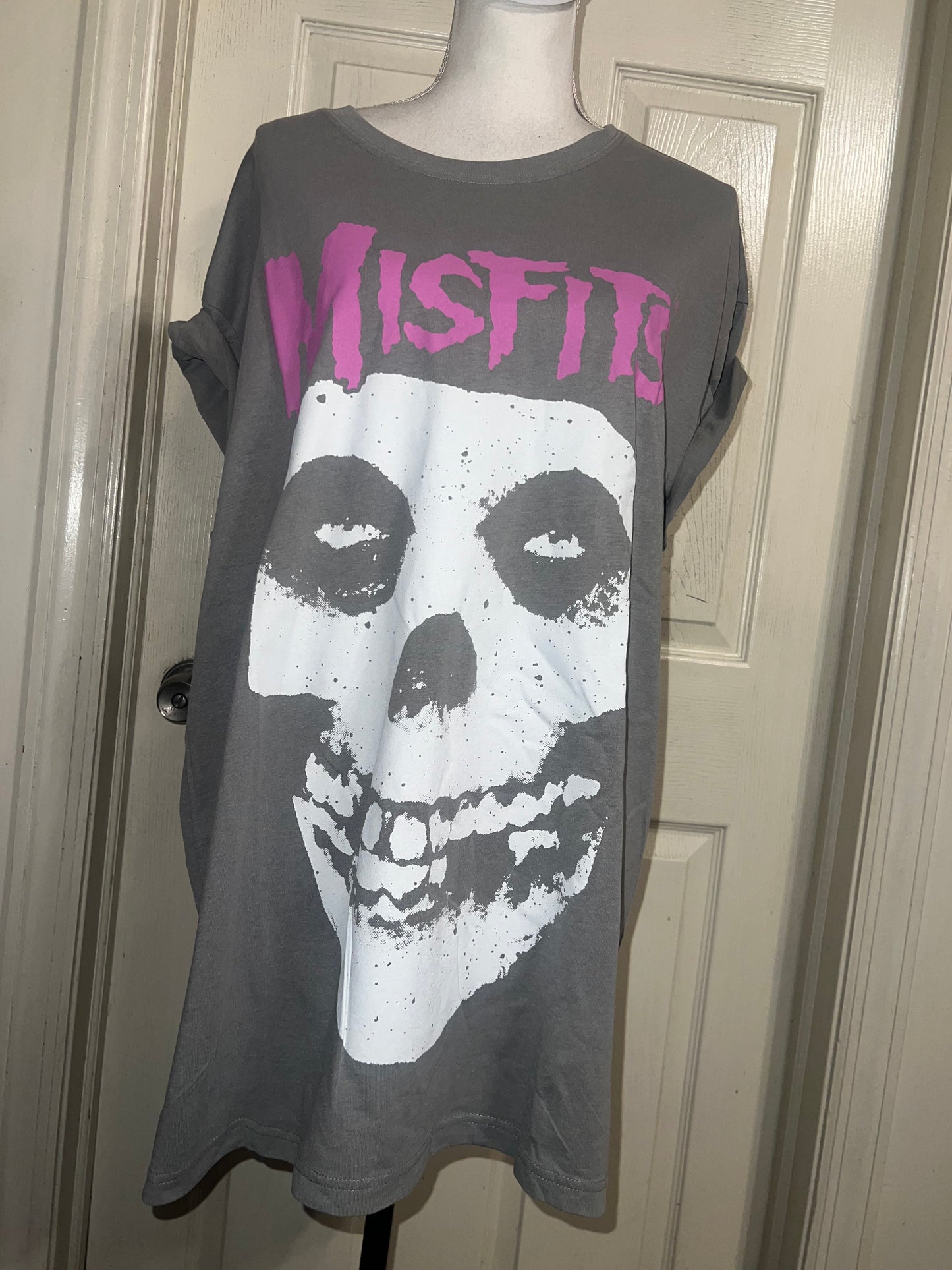 Misfits Double Sided Oversized Distressed Tee
