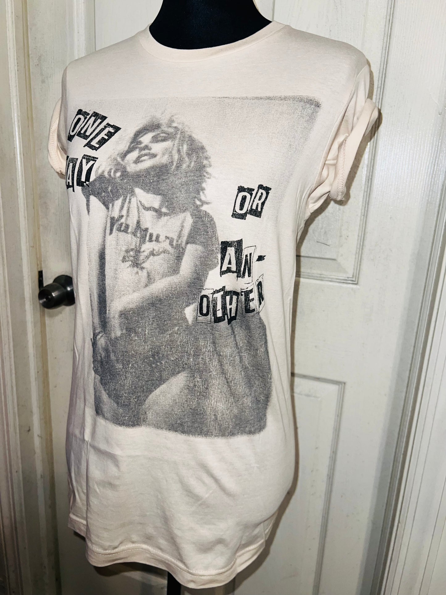 Blondie Oversized Distressed T-Shirt