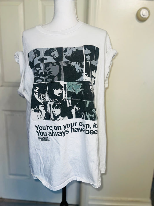 Taylor Swift Oversized Distressed Tee