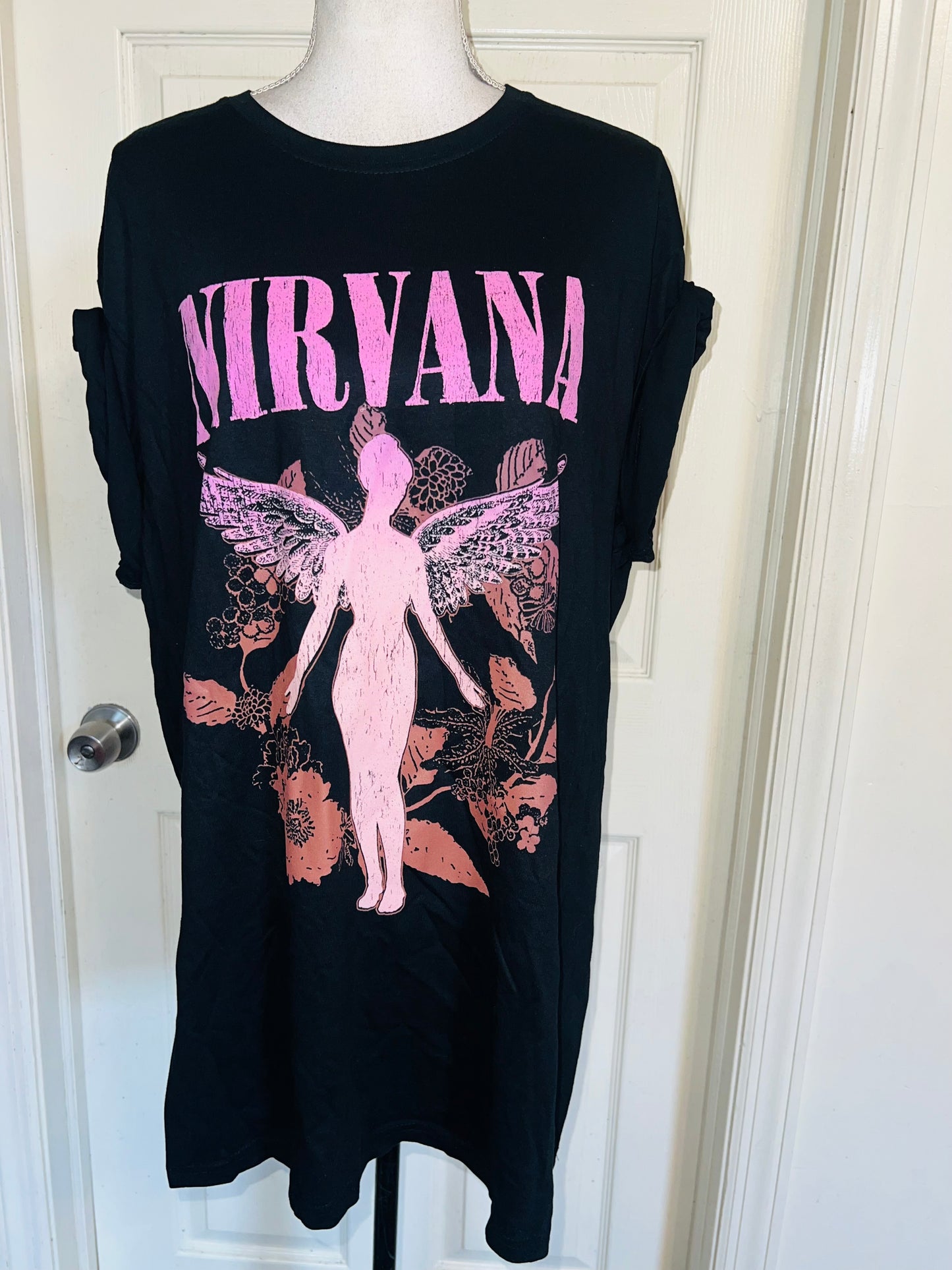 Nirvana Oversized Distressed Tee