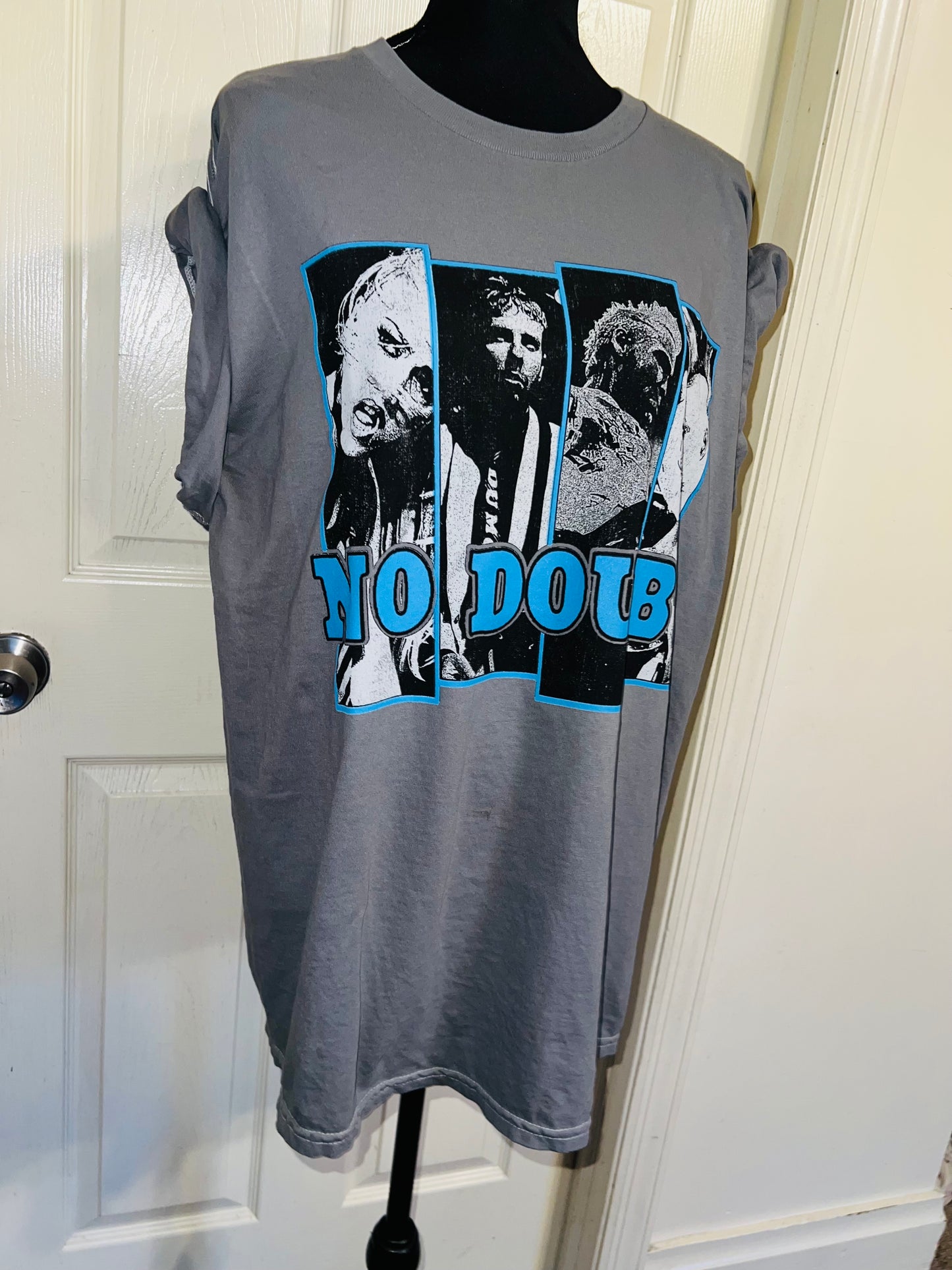 No Doubt Oversized Distressed Tee