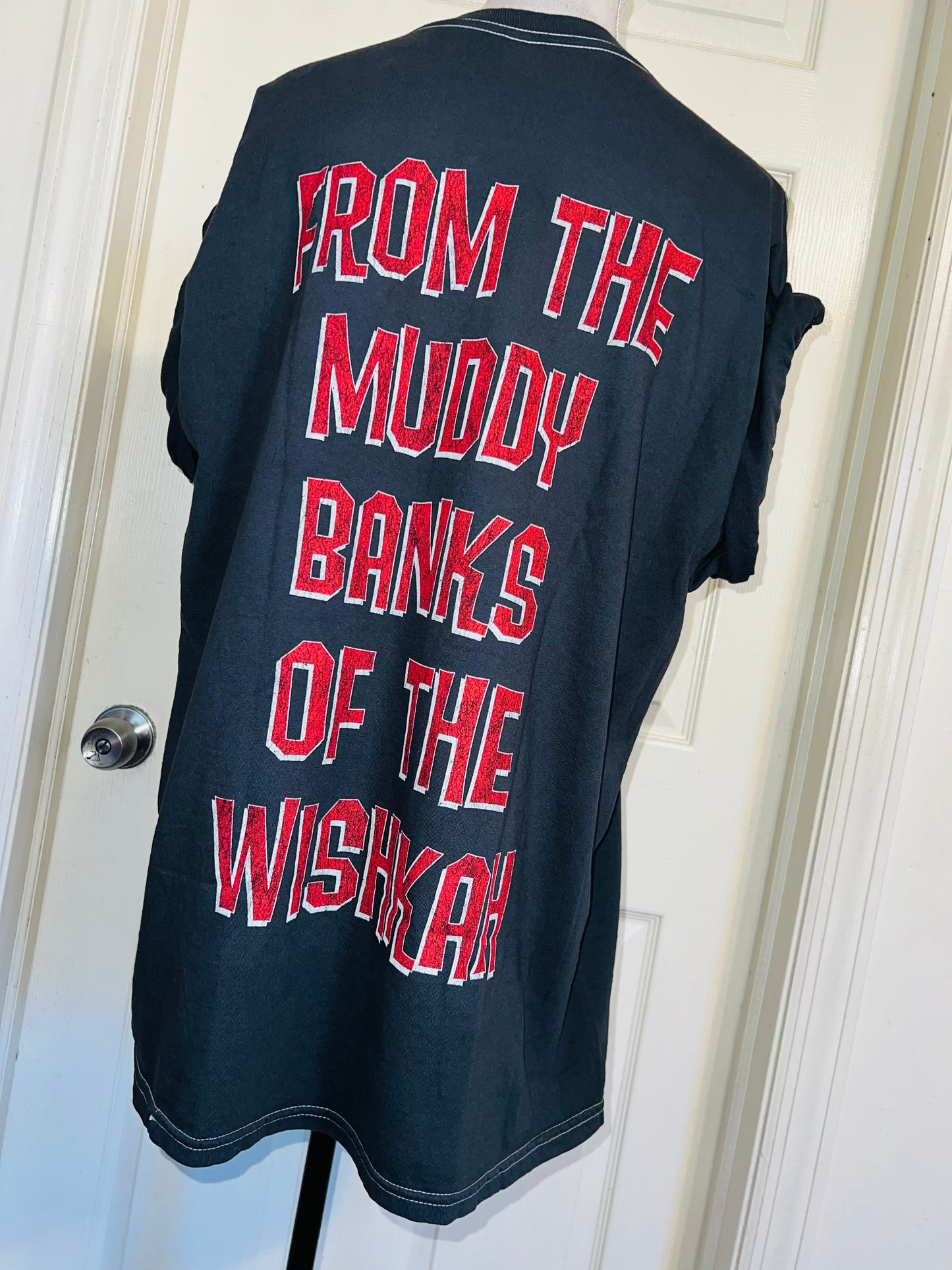 Nirvana Double Sided Oversized Distressed Tee