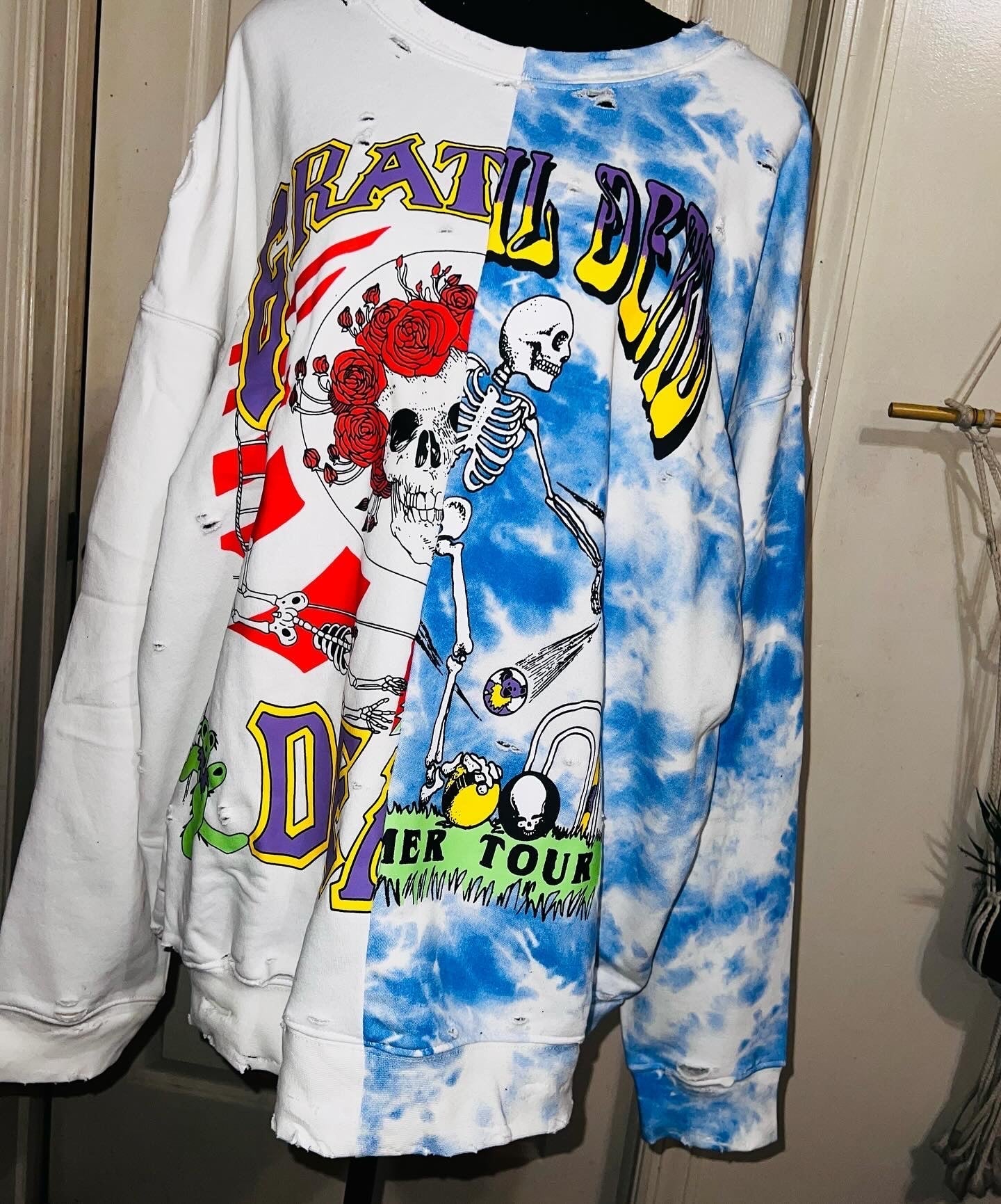 Grateful Dead Oversized Split Sweatshirt