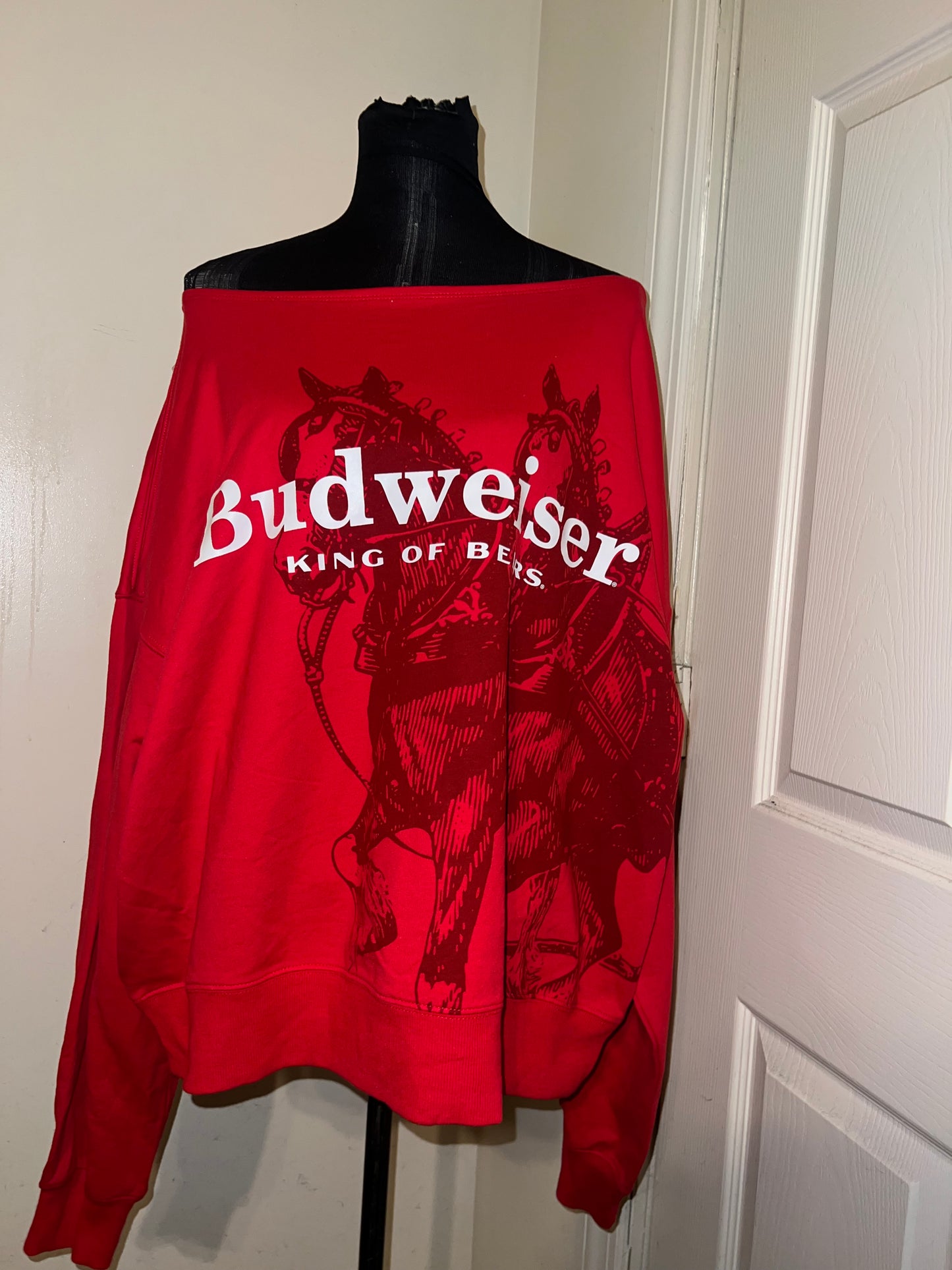 Budweiser Oversized Distressed OFTS Sweatshirt