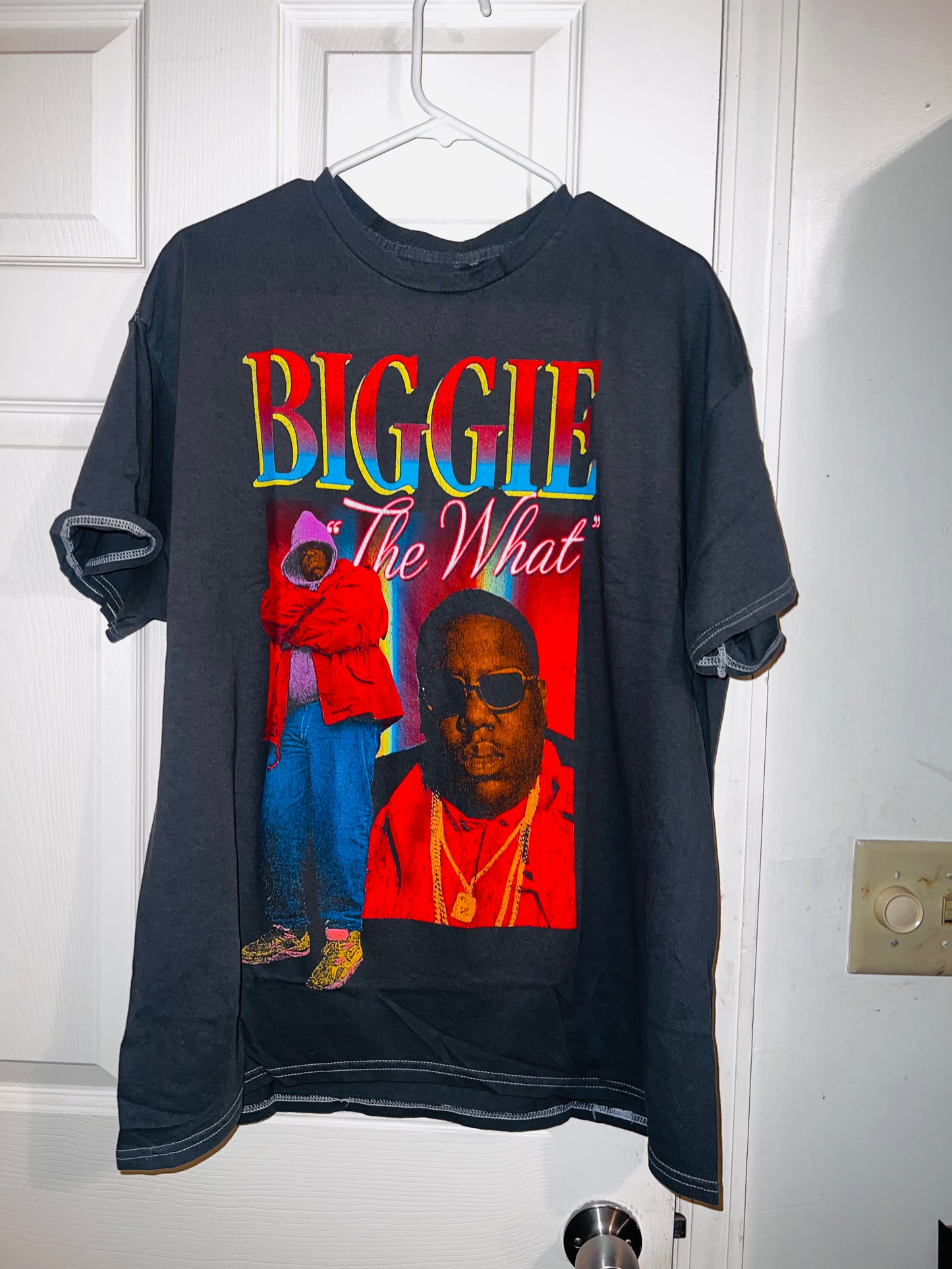 Biggie Smalls Oversized Distressed Tee