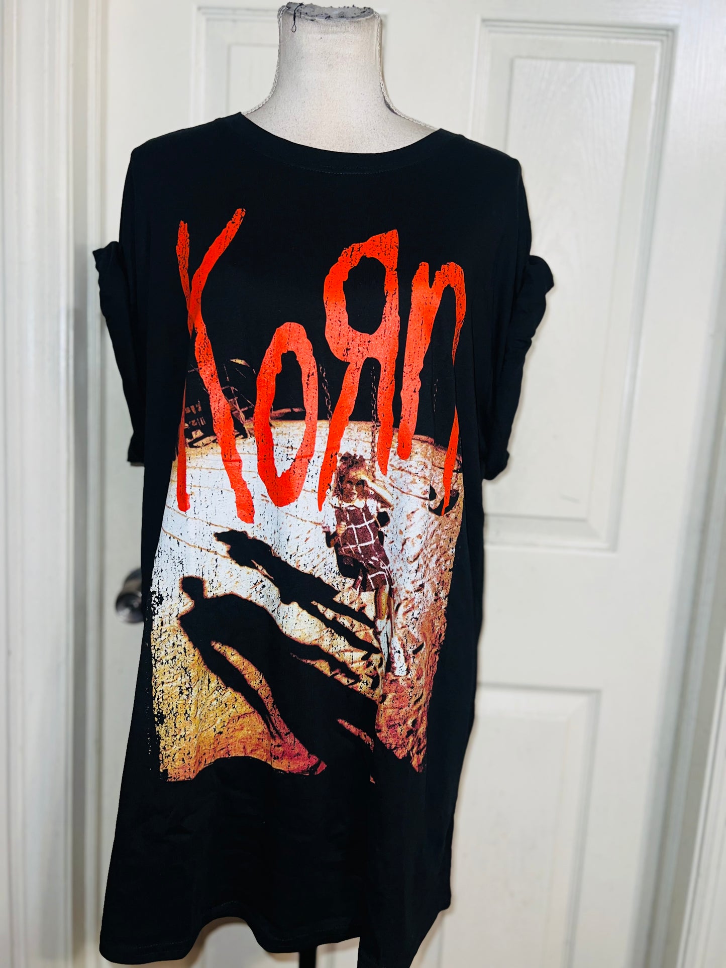 Korn Oversized Distressed Tee