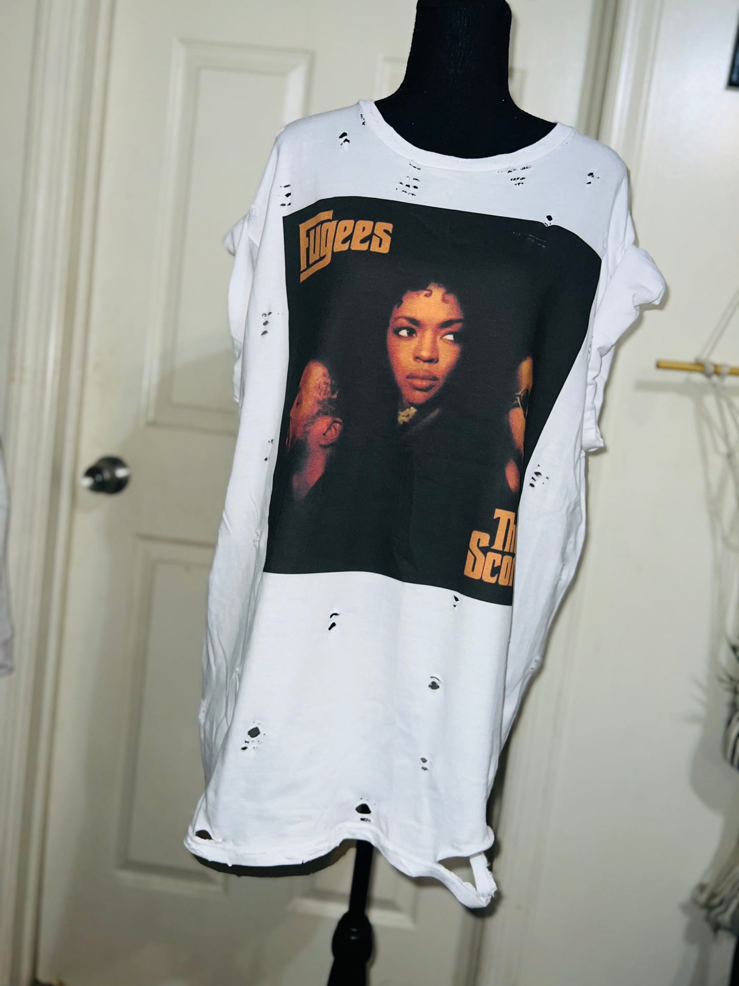 Fugees Oversized Distressed Tee