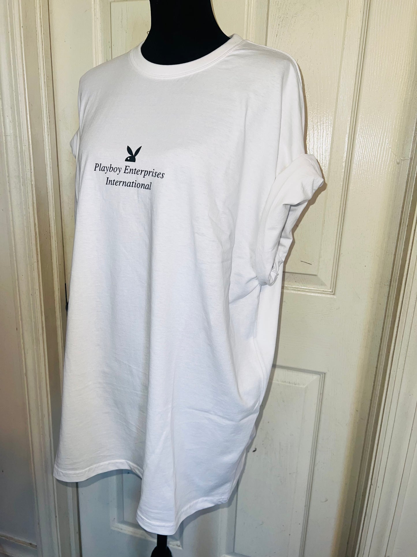 Playboy Double Sided Oversized Distressed Tee
