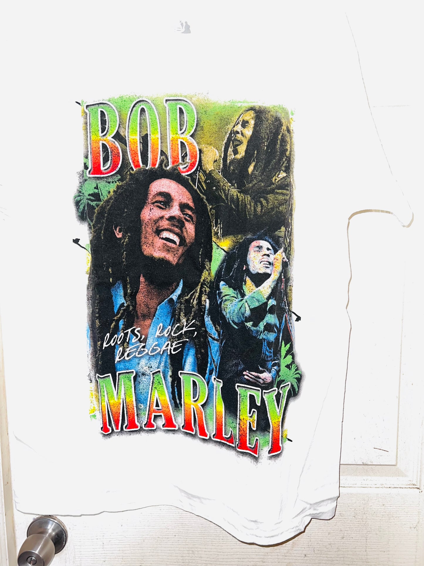 Bob Marley Oversized Distressed Tee
