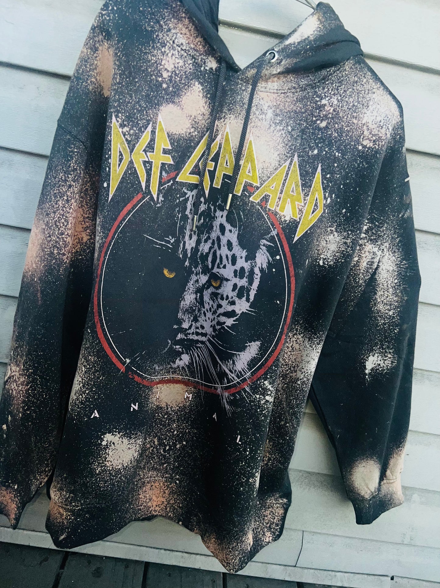 Def Leppard Oversized Hooded Sweatshirt