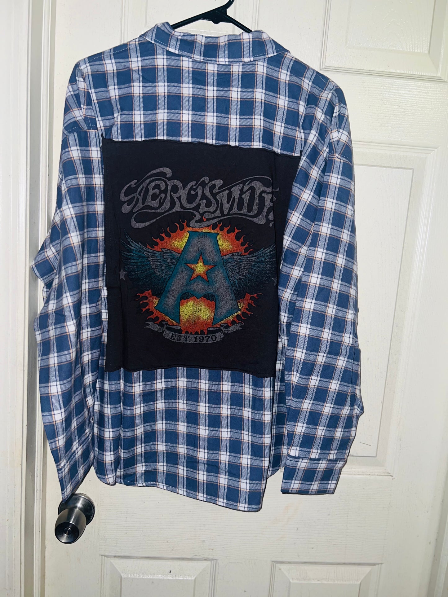 Aerosmith Oversized Flannel with a Backpatch