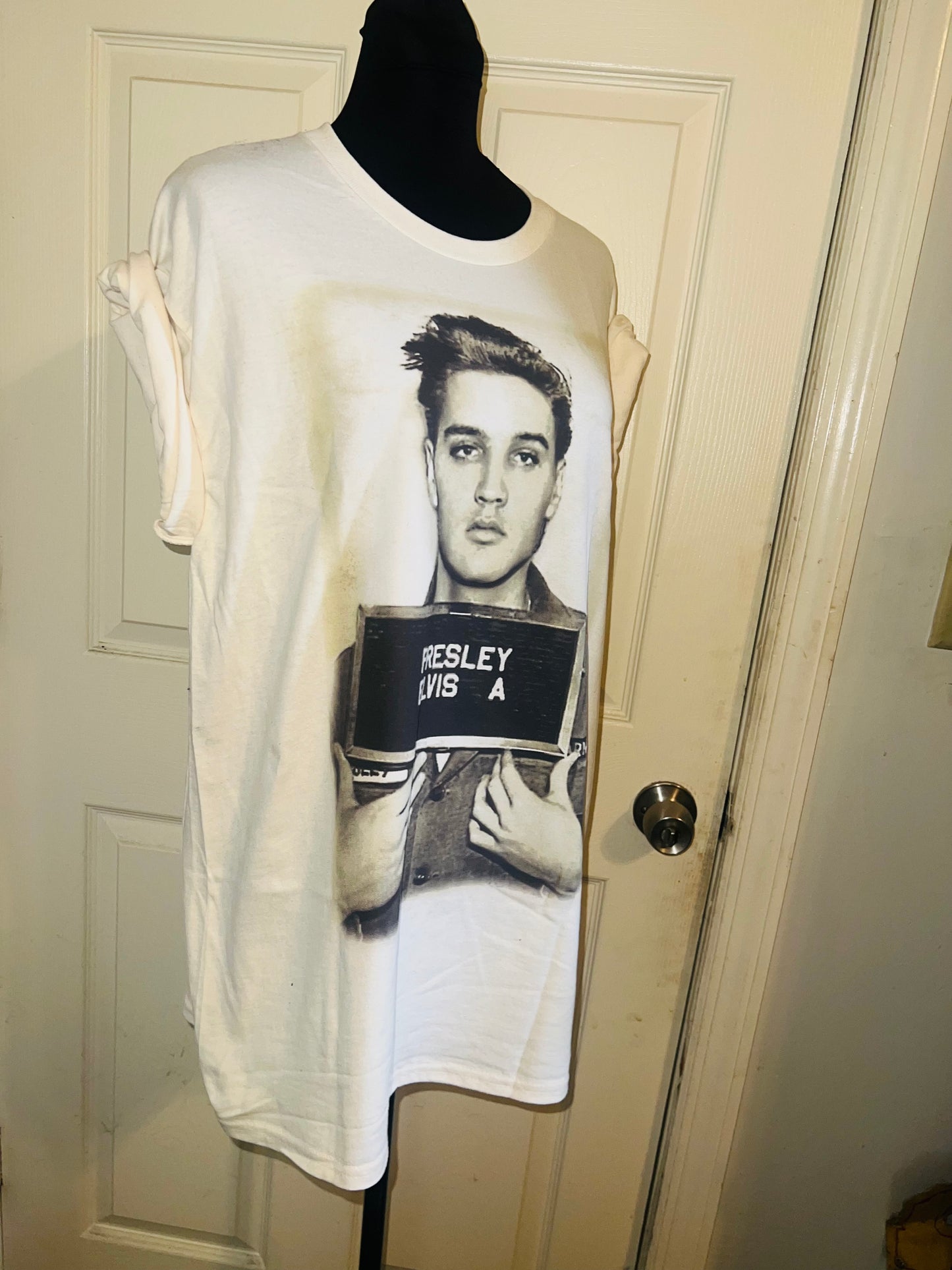 Elvis Oversized Distressed Tee