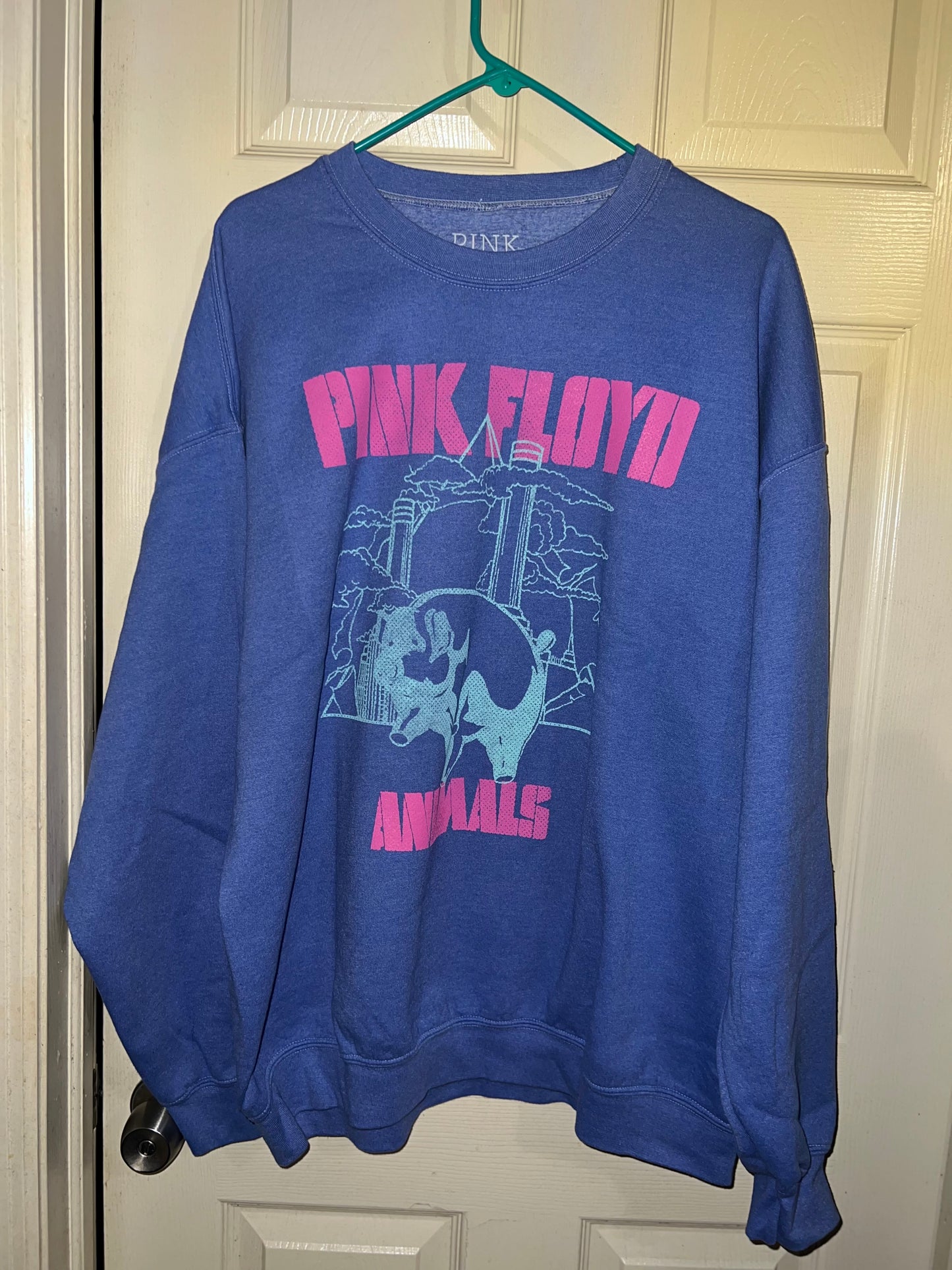 Pink Floyd Animals Oversized Distressed Sweatshirt