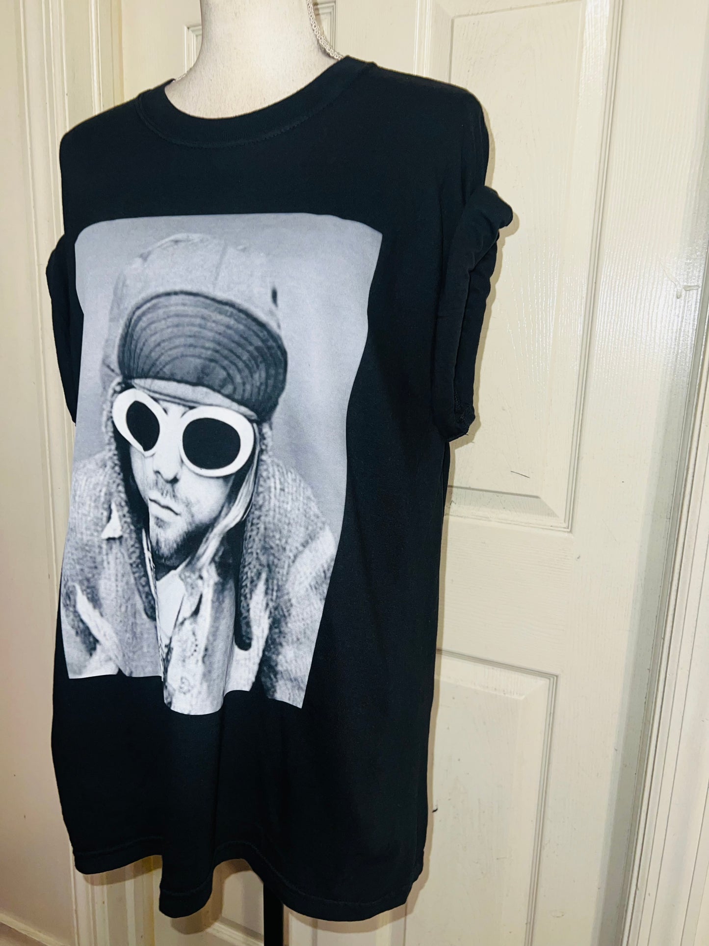 Kurt Cobain Oversized Distressed Tee